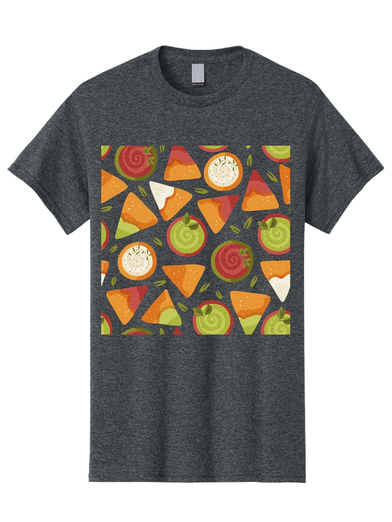 Pizza-Slices-Pattern Men'S Graphic Tee, 100% Cotton, Comfortable Casual Summer Wear, Machine Washable, Pizza Slices, Various Toppings, Pepperoni, Vegetables, Cheese, Food Pattern, Seamless Design, Cartoon Style -  Aaa290 15