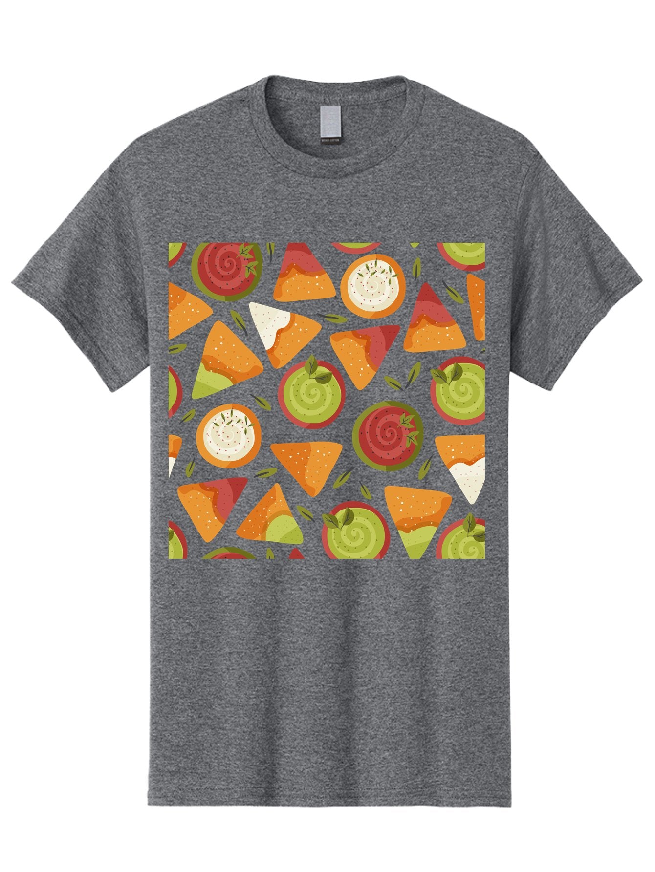 Pizza-Slices-Pattern Men'S Graphic Tee, 100% Cotton, Comfortable Casual Summer Wear, Machine Washable, Pizza Slices, Various Toppings, Pepperoni, Vegetables, Cheese, Food Pattern, Seamless Design, Cartoon Style -  Aaa290 9