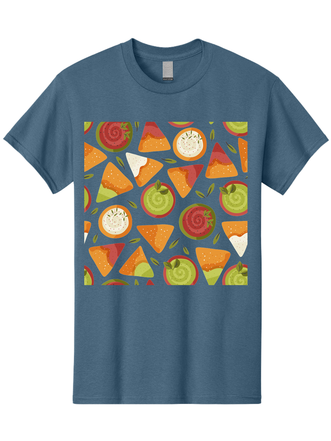 Pizza-Slices-Pattern Men'S Graphic Tee, 100% Cotton, Comfortable Casual Summer Wear, Machine Washable, Pizza Slices, Various Toppings, Pepperoni, Vegetables, Cheese, Food Pattern, Seamless Design, Cartoon Style -  Aaa290 9