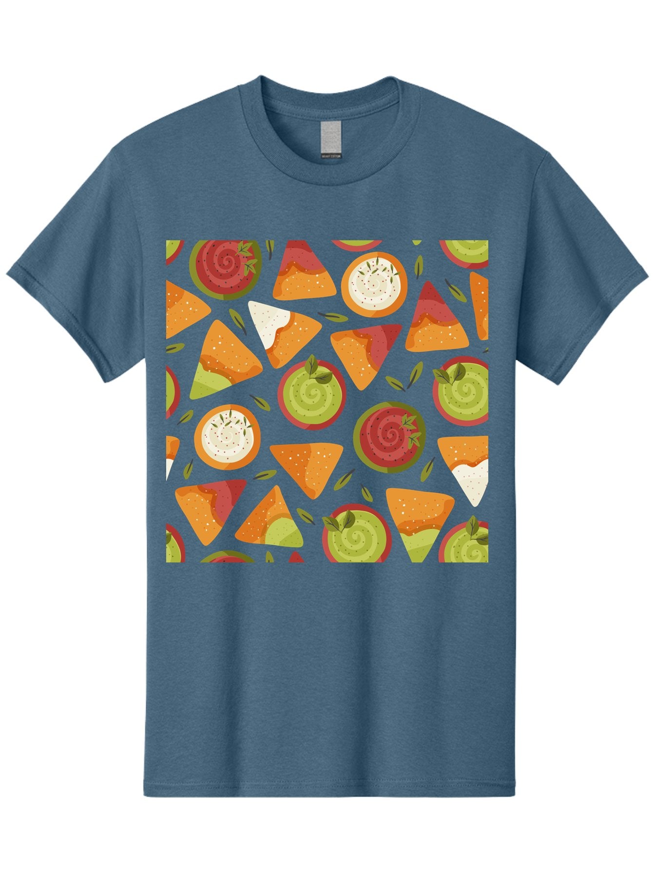 Pizza-Slices-Pattern Men'S Graphic Tee, 100% Cotton, Comfortable Casual Summer Wear, Machine Washable, Pizza Slices, Various Toppings, Pepperoni, Vegetables, Cheese, Food Pattern, Seamless Design, Cartoon Style -  Aaa290 21