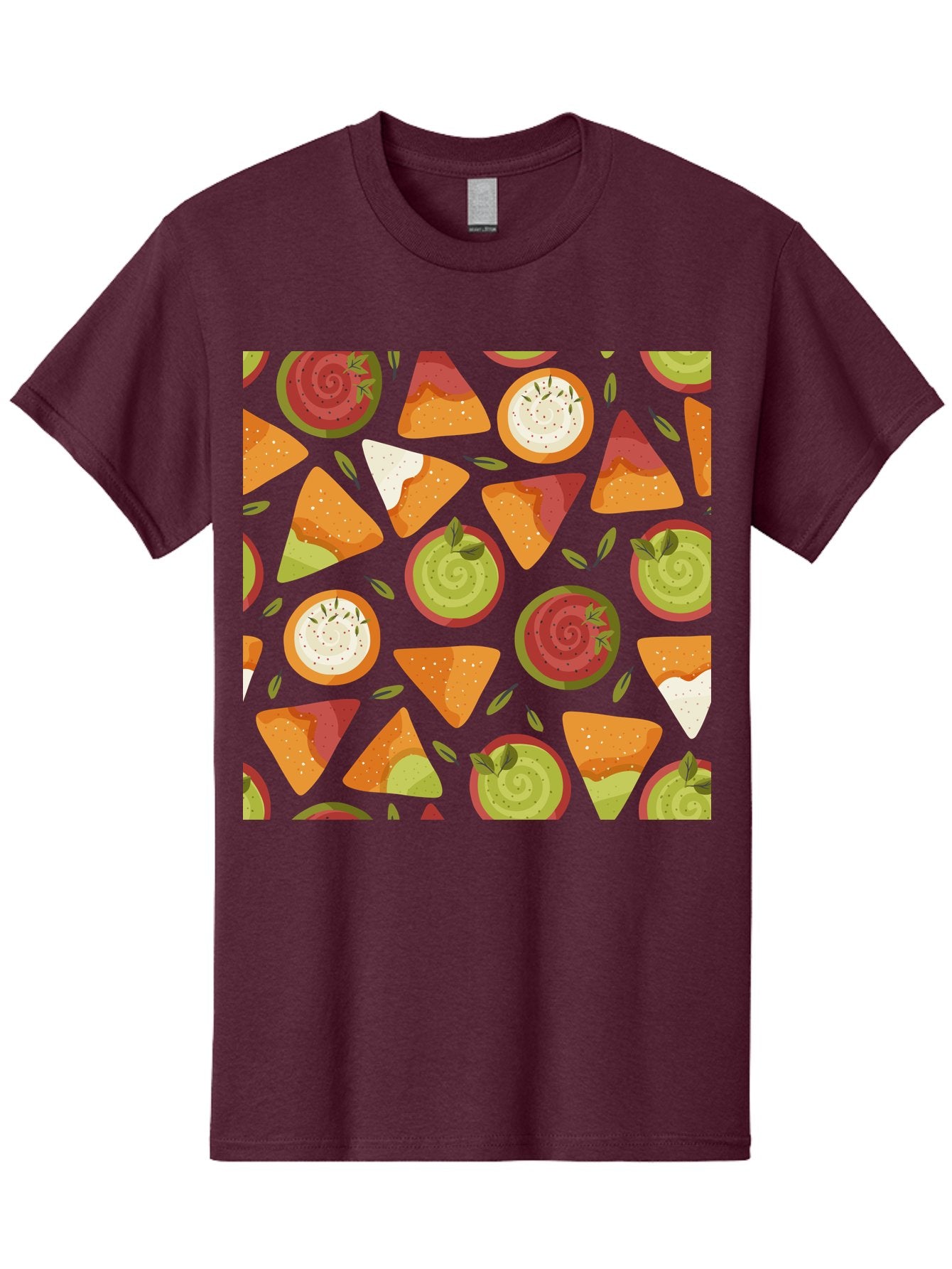 Pizza-Slices-Pattern Men'S Graphic Tee, 100% Cotton, Comfortable Casual Summer Wear, Machine Washable, Pizza Slices, Various Toppings, Pepperoni, Vegetables, Cheese, Food Pattern, Seamless Design, Cartoon Style -  Aaa290 27