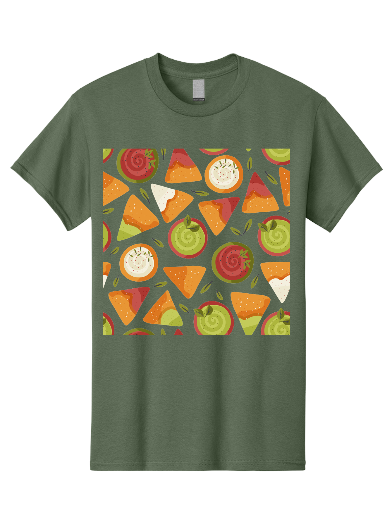 Pizza-Slices-Pattern Men'S Graphic Tee, 100% Cotton, Comfortable Casual Summer Wear, Machine Washable, Pizza Slices, Various Toppings, Pepperoni, Vegetables, Cheese, Food Pattern, Seamless Design, Cartoon Style -  Aaa290 13
