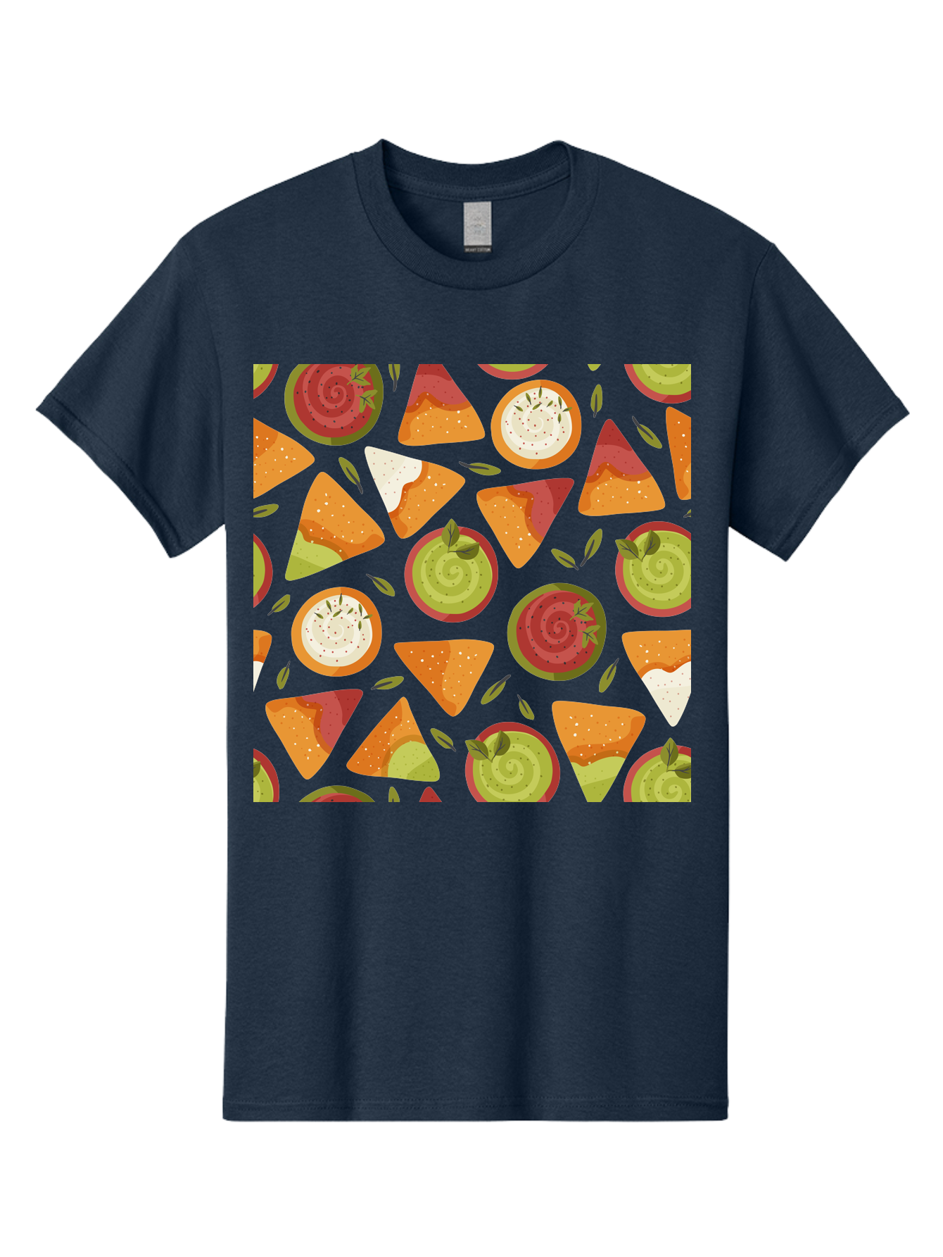 Pizza-Slices-Pattern Men'S Graphic Tee, 100% Cotton, Comfortable Casual Summer Wear, Machine Washable, Pizza Slices, Various Toppings, Pepperoni, Vegetables, Cheese, Food Pattern, Seamless Design, Cartoon Style -  Aaa290 17