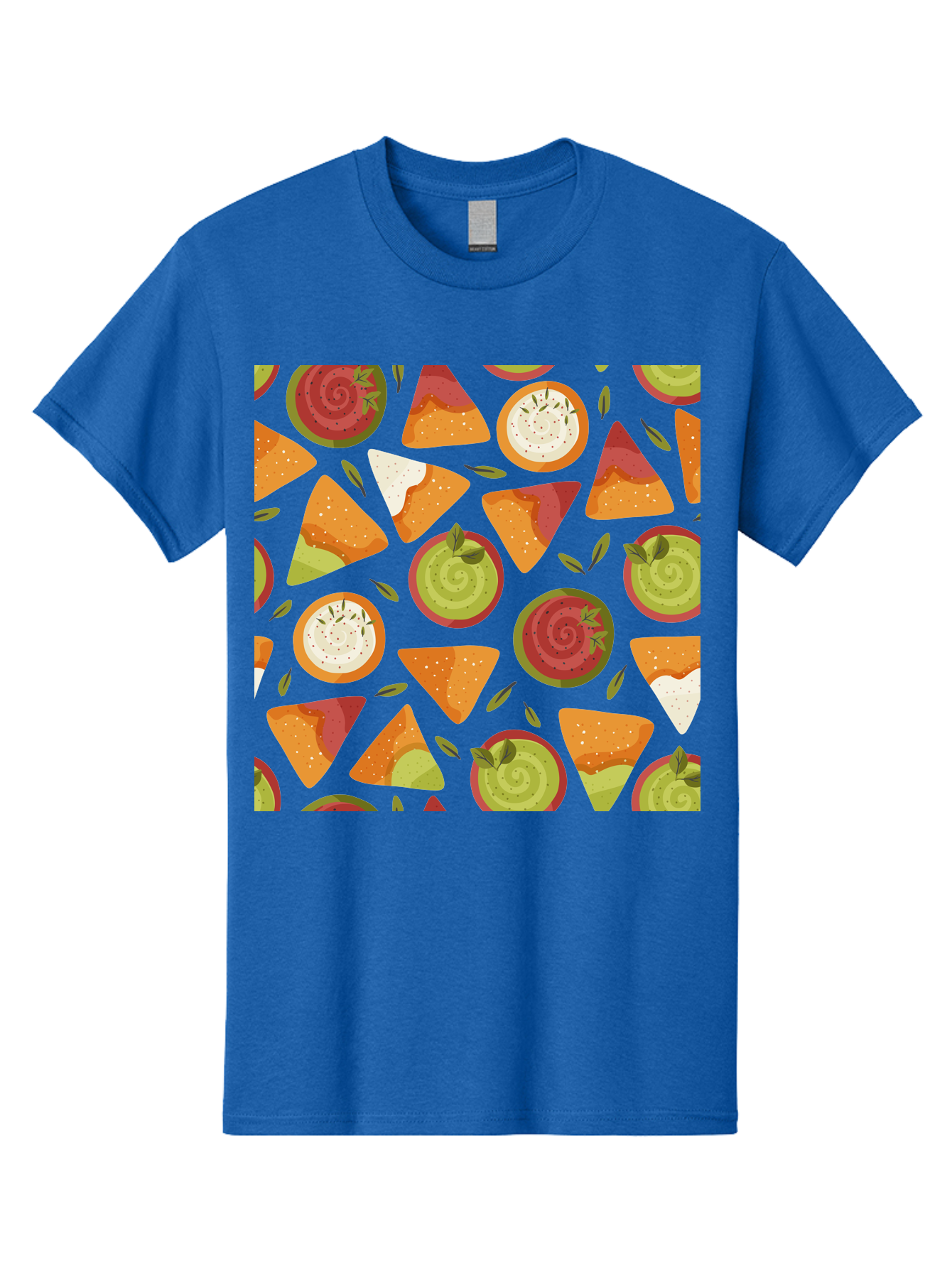 Pizza-Slices-Pattern Men'S Graphic Tee, 100% Cotton, Comfortable Casual Summer Wear, Machine Washable, Pizza Slices, Various Toppings, Pepperoni, Vegetables, Cheese, Food Pattern, Seamless Design, Cartoon Style -  Aaa290 25