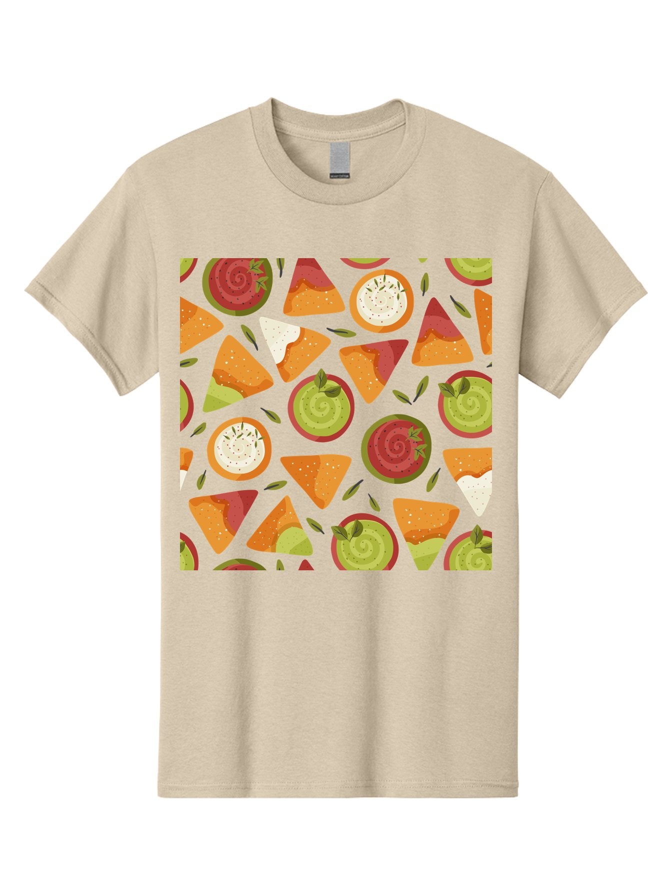 Pizza-Slices-Pattern Men'S Graphic Tee, 100% Cotton, Comfortable Casual Summer Wear, Machine Washable, Pizza Slices, Various Toppings, Pepperoni, Vegetables, Cheese, Food Pattern, Seamless Design, Cartoon Style -  Aaa290