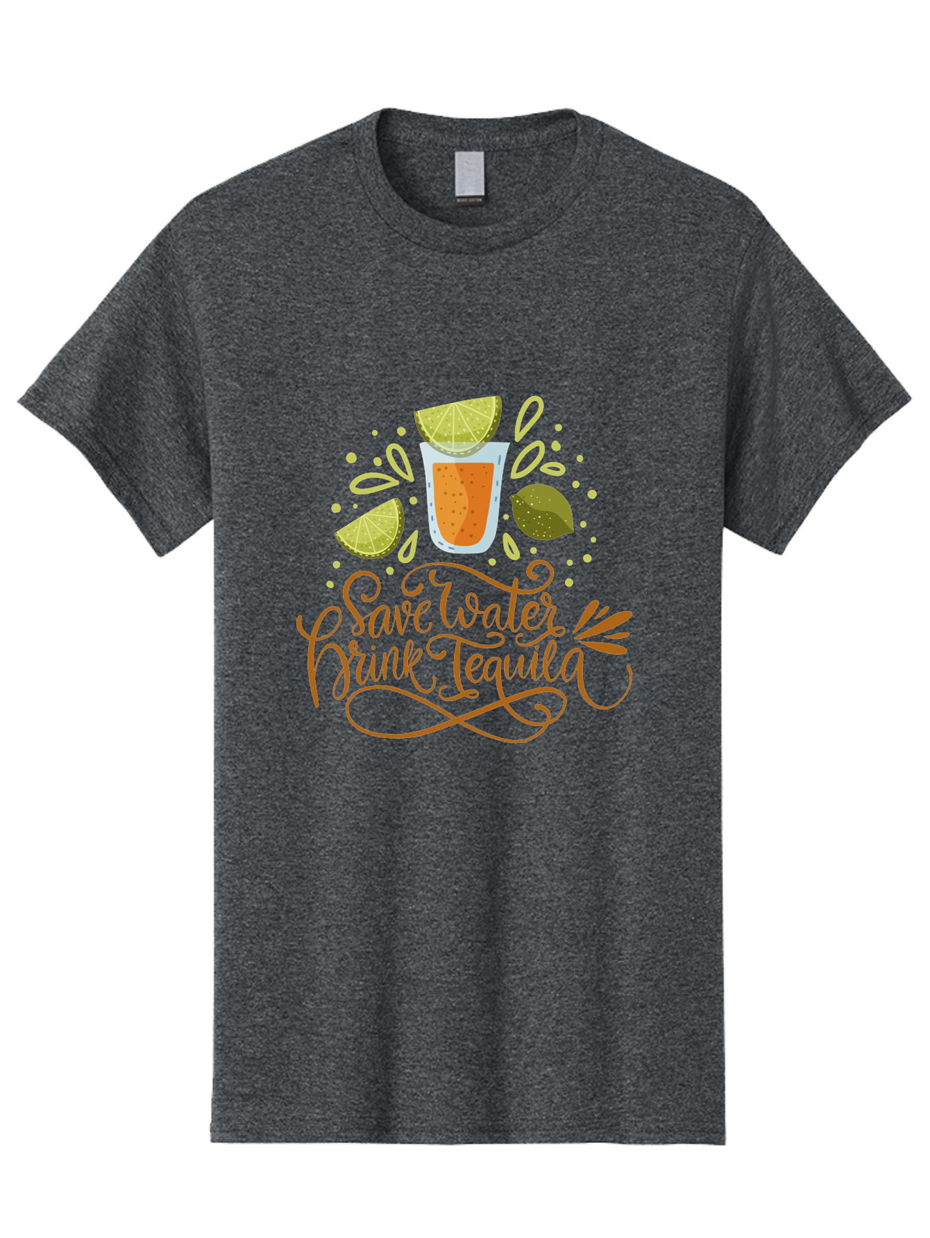 Save-Water-Drink-Tequila-1 Men'S Graphic Tee, 100% Cotton, Comfortable Casual Summer Wear, Machine Washable, Tequila Cocktail, Lime Wedges, Agave Plant, Party Theme, Happy Hour, Cocktail Hour, Tequila Lovers, Fun Typography, Festive Design, -  Aaa291 27