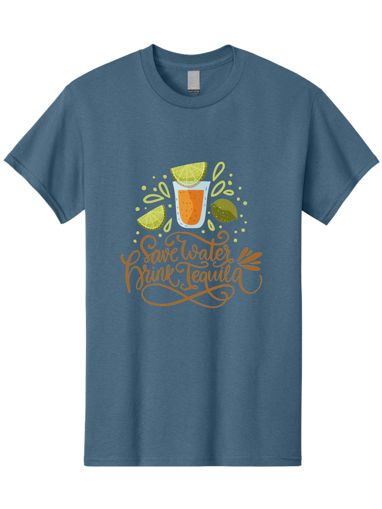 Save-Water-Drink-Tequila-1 Men'S Graphic Tee, 100% Cotton, Comfortable Casual Summer Wear, Machine Washable, Tequila Cocktail, Lime Wedges, Agave Plant, Party Theme, Happy Hour, Cocktail Hour, Tequila Lovers, Fun Typography, Festive Design, -  Aaa291 23
