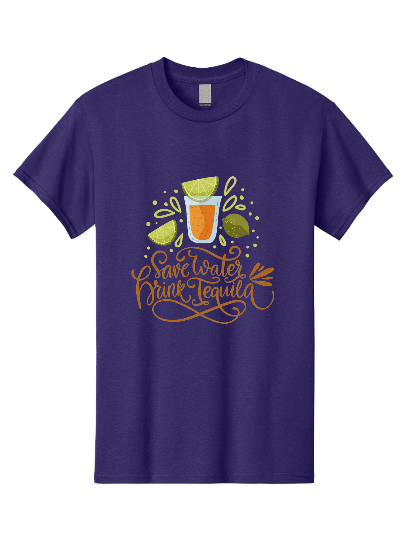Save-Water-Drink-Tequila-1 Men'S Graphic Tee, 100% Cotton, Comfortable Casual Summer Wear, Machine Washable, Tequila Cocktail, Lime Wedges, Agave Plant, Party Theme, Happy Hour, Cocktail Hour, Tequila Lovers, Fun Typography, Festive Design, -  Aaa291 15