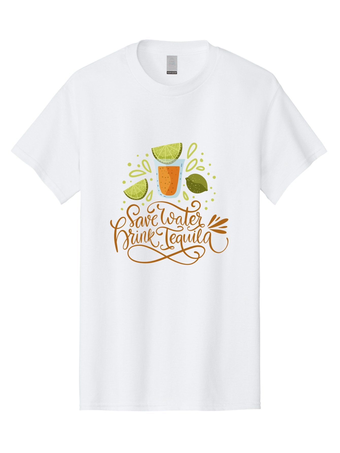 Save-Water-Drink-Tequila-1 Men'S Graphic Tee, 100% Cotton, Comfortable Casual Summer Wear, Machine Washable, Tequila Cocktail, Lime Wedges, Agave Plant, Party Theme, Happy Hour, Cocktail Hour, Tequila Lovers, Fun Typography, Festive Design, -  Aaa291 11