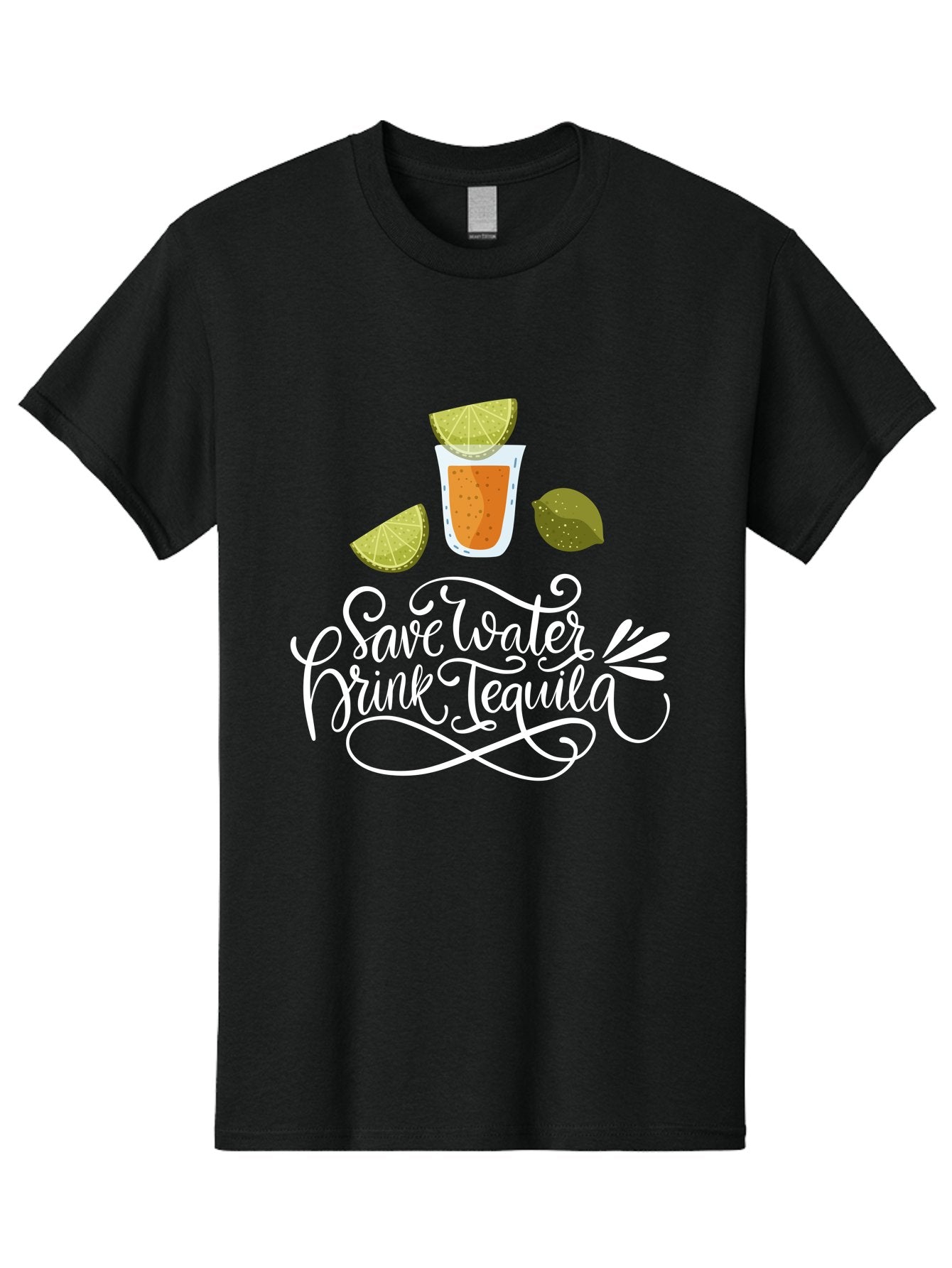 Save-Water-Drink-Tequila-2 Men'S Graphic Tee, 100% Cotton, Comfortable Casual Summer Wear, Machine Washable, Tequila Shot, Lime Wedges, Agave Leaf, Save Water Drink Tequila Text, Cocktail, Party, Drinking Culture, Humorous, Mexican Drink -  Aaa292 9