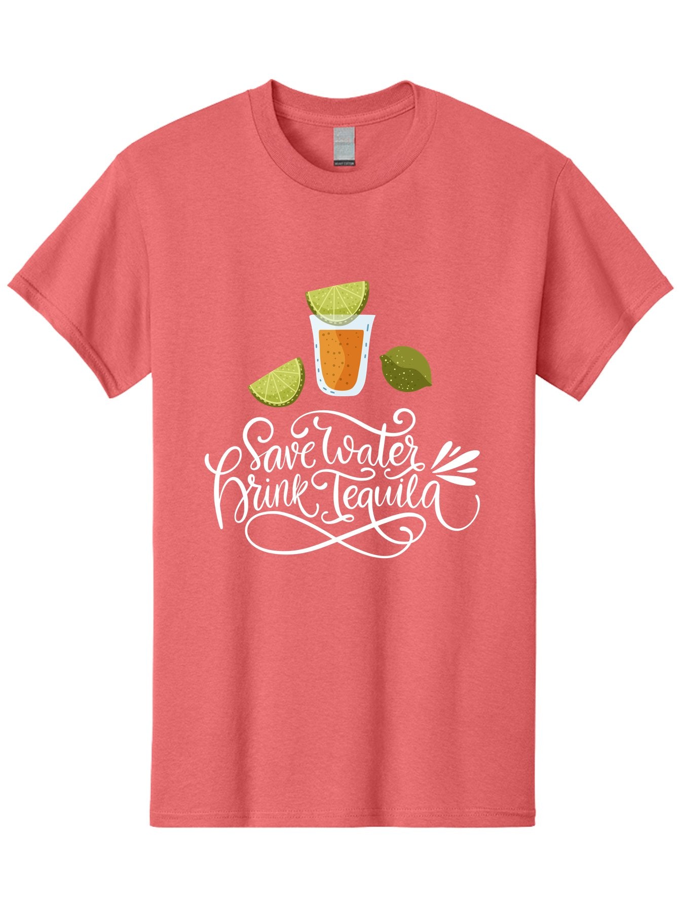 Save-Water-Drink-Tequila-2 Men'S Graphic Tee, 100% Cotton, Comfortable Casual Summer Wear, Machine Washable, Tequila Shot, Lime Wedges, Agave Leaf, Save Water Drink Tequila Text, Cocktail, Party, Drinking Culture, Humorous, Mexican Drink -  Aaa292 21