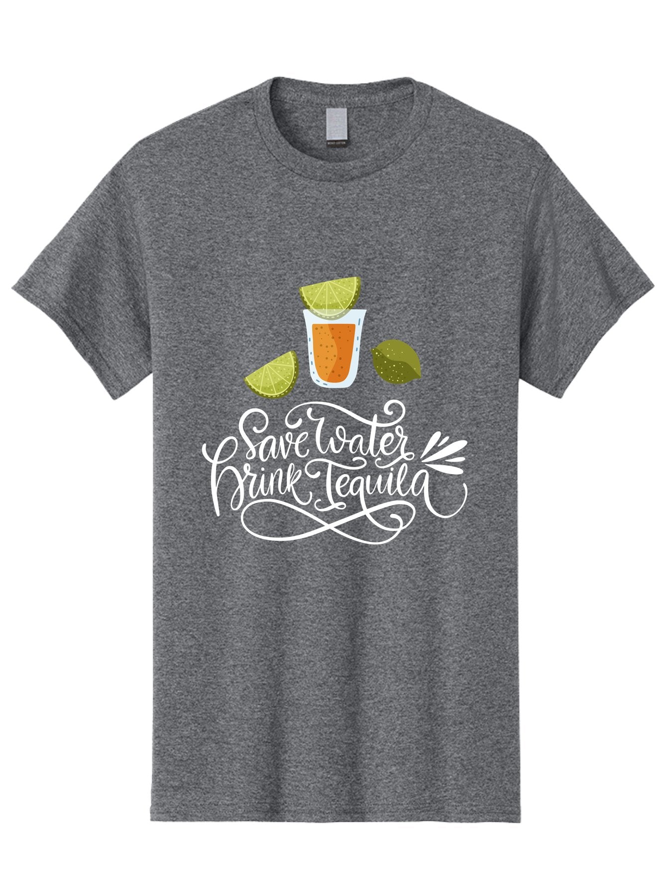 Save-Water-Drink-Tequila-2 Men'S Graphic Tee, 100% Cotton, Comfortable Casual Summer Wear, Machine Washable, Tequila Shot, Lime Wedges, Agave Leaf, Save Water Drink Tequila Text, Cocktail, Party, Drinking Culture, Humorous, Mexican Drink -  Aaa292 11