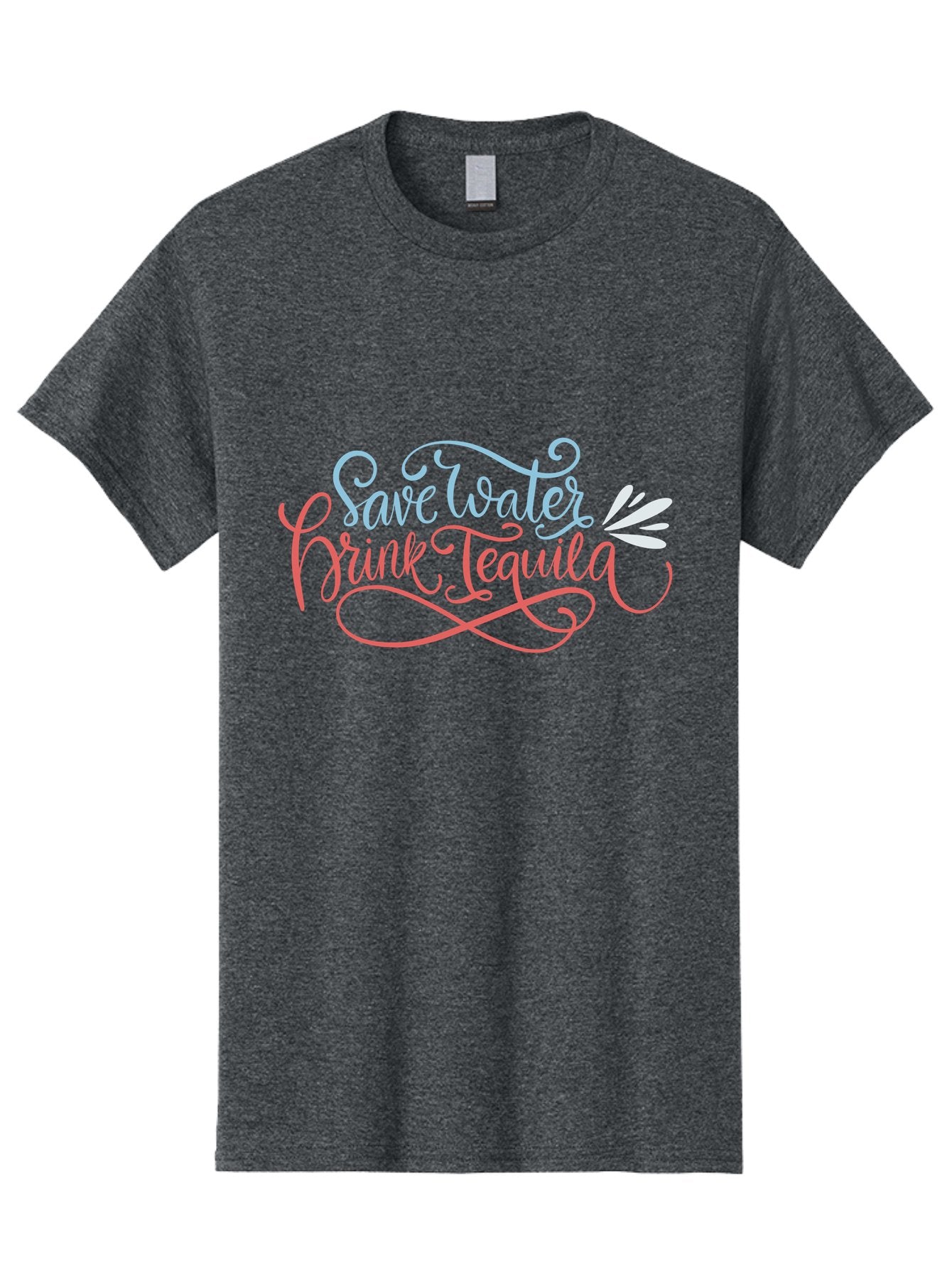 Save-Water-Drink-Tequila-3 Men'S Graphic Tee, 100% Cotton, Comfortable Casual Summer Wear, Machine Washable, Tequila Quote, Save Water, Drink Tequila, Funny Quote, Tequila Humor, Liquor Quote, Party Phrase, Agave Quote, Creative Typography, -  Aaa293 15