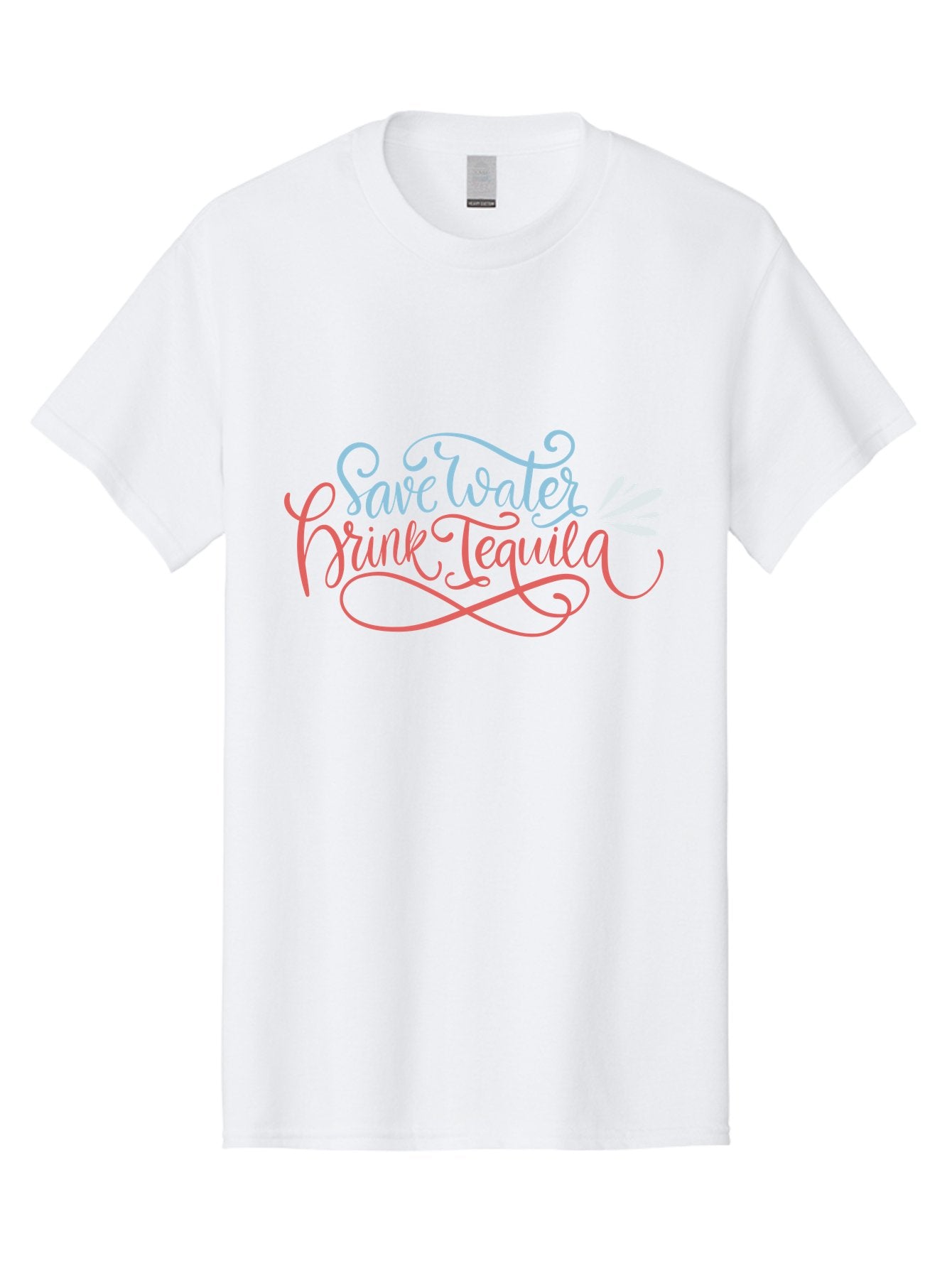 Save-Water-Drink-Tequila-3 Men'S Graphic Tee, 100% Cotton, Comfortable Casual Summer Wear, Machine Washable, Tequila Quote, Save Water, Drink Tequila, Funny Quote, Tequila Humor, Liquor Quote, Party Phrase, Agave Quote, Creative Typography, -  Aaa293 3
