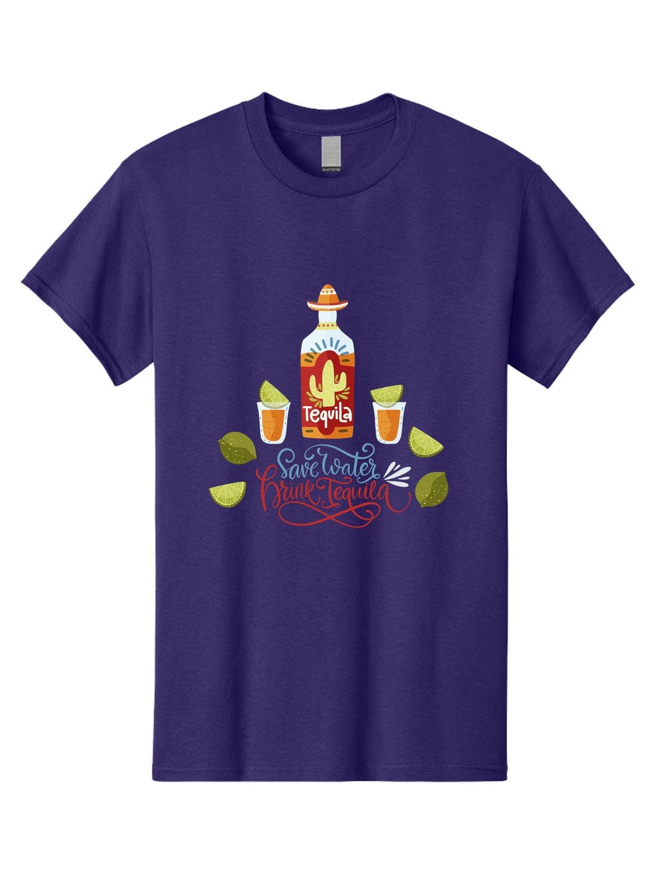 Smile-Later-Drink-Tequila Men'S Graphic Tee, 100% Cotton, Comfortable Casual Summer Wear, Machine Washable, Tequila Shots, Lime Wedges, Tequila Bottle, Cactus Design, Fiesta Theme, Margarita Glasses, Mexican Spirit, Drink Tequila -  Aaa296 21