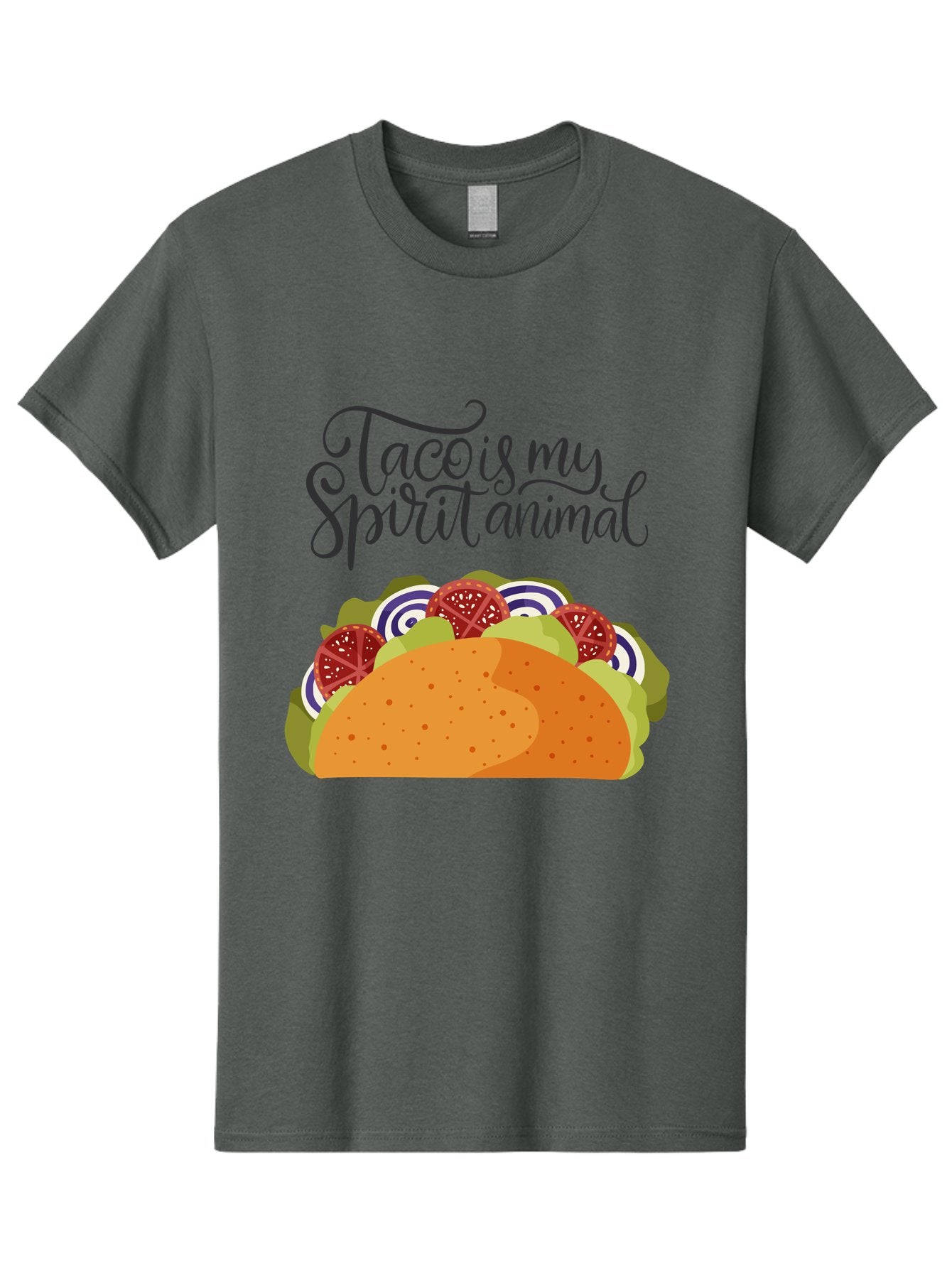 Taco-Is-My-Spirit-Animal-1 Men'S Graphic Tee, 100% Cotton, Comfortable Casual Summer Wear, Machine Washable, Taco Love, Mexican Cuisine, Foodie Humor, Taco Graphics, Spirit Animal Humor, Funny Quotes, Vibrant Graphics, Taco Culture, -  Aaa300 17