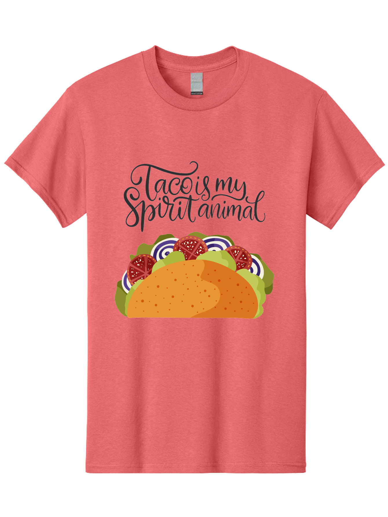 Taco-Is-My-Spirit-Animal-1 Men'S Graphic Tee, 100% Cotton, Comfortable Casual Summer Wear, Machine Washable, Taco Love, Mexican Cuisine, Foodie Humor, Taco Graphics, Spirit Animal Humor, Funny Quotes, Vibrant Graphics, Taco Culture, -  Aaa300 23