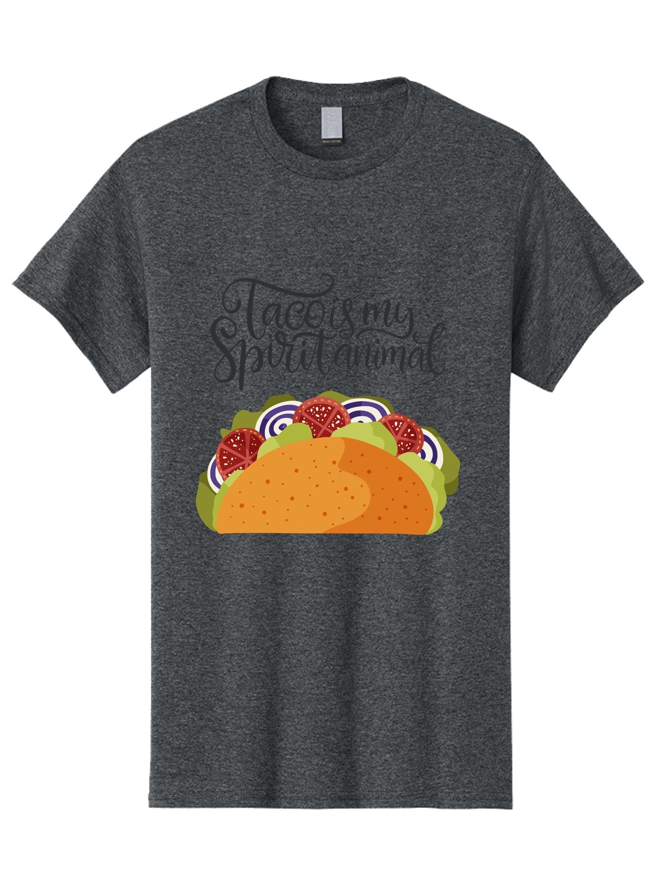 Taco-Is-My-Spirit-Animal-1 Men'S Graphic Tee, 100% Cotton, Comfortable Casual Summer Wear, Machine Washable, Taco Love, Mexican Cuisine, Foodie Humor, Taco Graphics, Spirit Animal Humor, Funny Quotes, Vibrant Graphics, Taco Culture, -  Aaa300 7