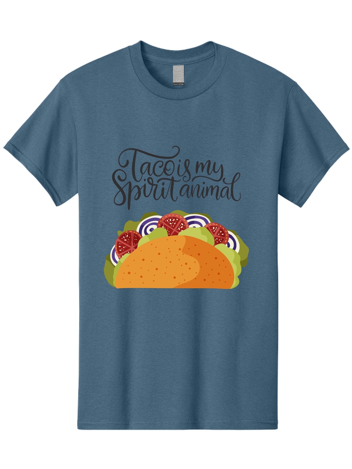Taco-Is-My-Spirit-Animal-1 Men'S Graphic Tee, 100% Cotton, Comfortable Casual Summer Wear, Machine Washable, Taco Love, Mexican Cuisine, Foodie Humor, Taco Graphics, Spirit Animal Humor, Funny Quotes, Vibrant Graphics, Taco Culture, -  Aaa300 23
