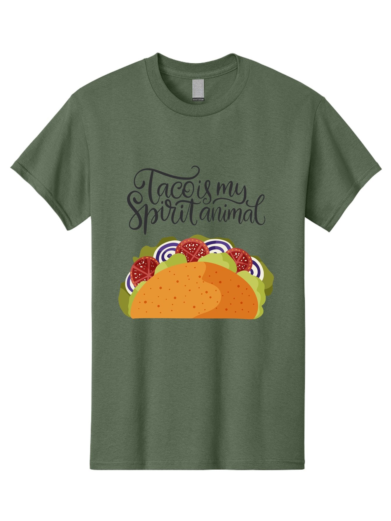 Taco-Is-My-Spirit-Animal-1 Men'S Graphic Tee, 100% Cotton, Comfortable Casual Summer Wear, Machine Washable, Taco Love, Mexican Cuisine, Foodie Humor, Taco Graphics, Spirit Animal Humor, Funny Quotes, Vibrant Graphics, Taco Culture, -  Aaa300 9