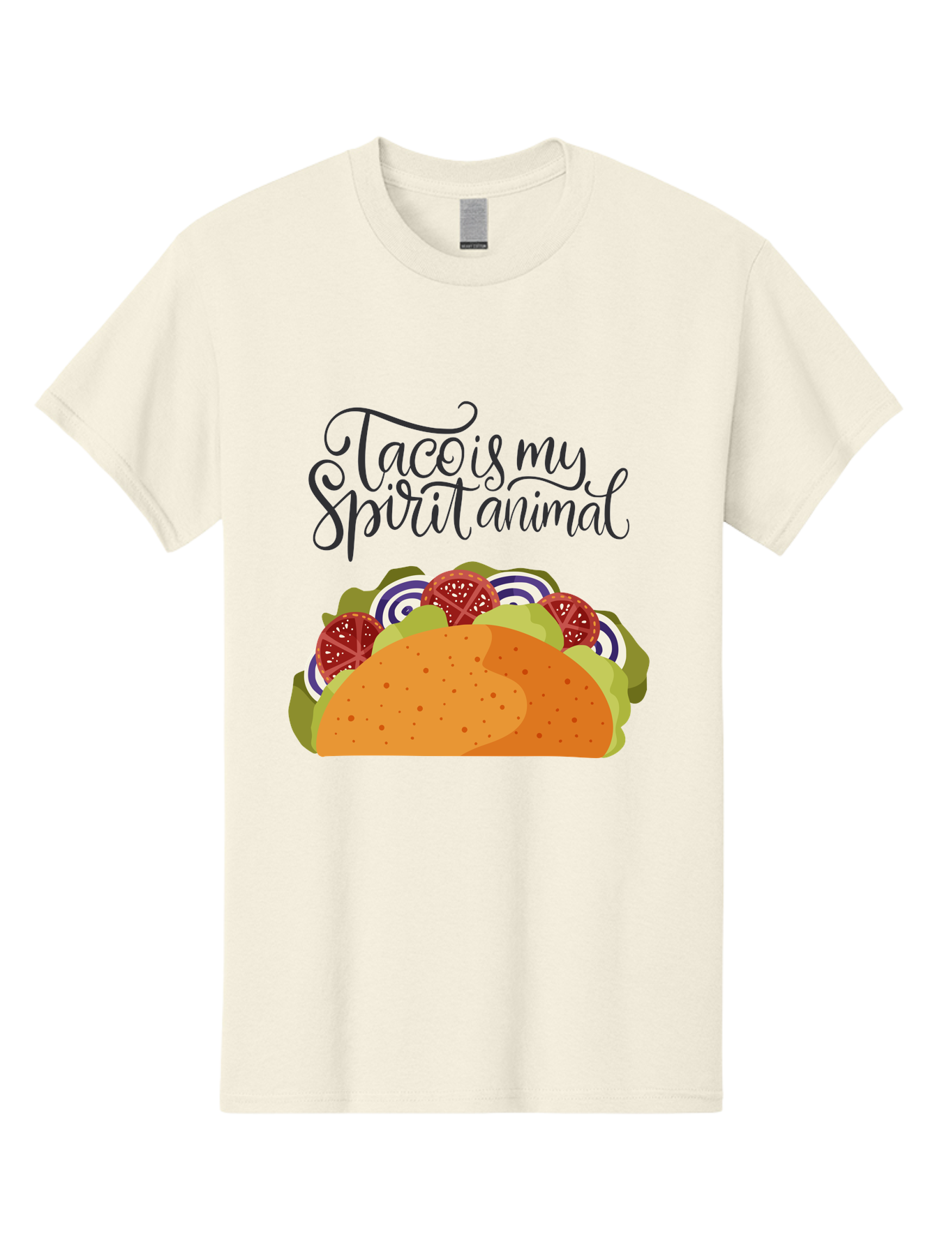 Taco-Is-My-Spirit-Animal-1 Men'S Graphic Tee, 100% Cotton, Comfortable Casual Summer Wear, Machine Washable, Taco Love, Mexican Cuisine, Foodie Humor, Taco Graphics, Spirit Animal Humor, Funny Quotes, Vibrant Graphics, Taco Culture, -  Aaa300 25