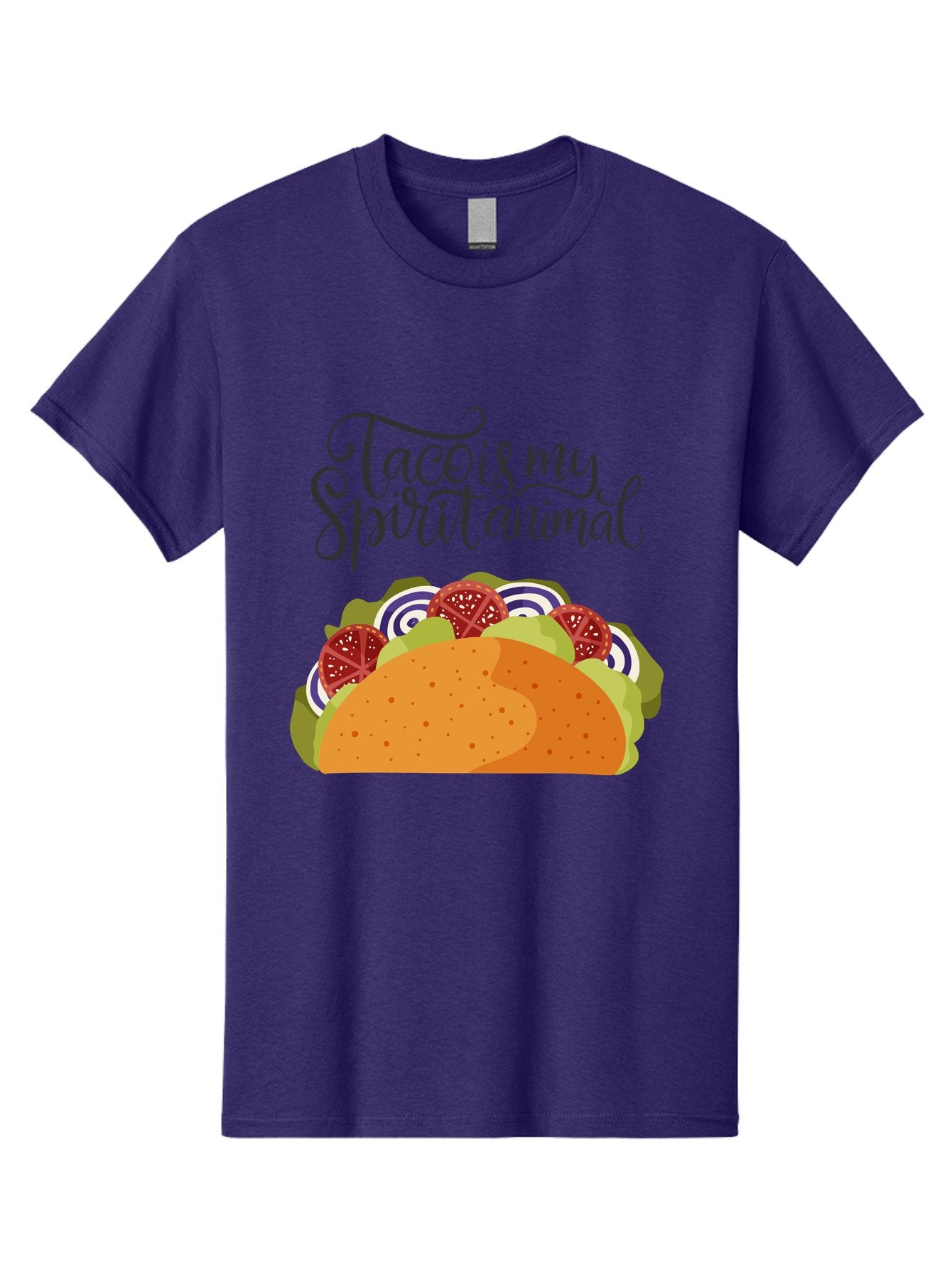 Taco-Is-My-Spirit-Animal-1 Men'S Graphic Tee, 100% Cotton, Comfortable Casual Summer Wear, Machine Washable, Taco Love, Mexican Cuisine, Foodie Humor, Taco Graphics, Spirit Animal Humor, Funny Quotes, Vibrant Graphics, Taco Culture, -  Aaa300 27