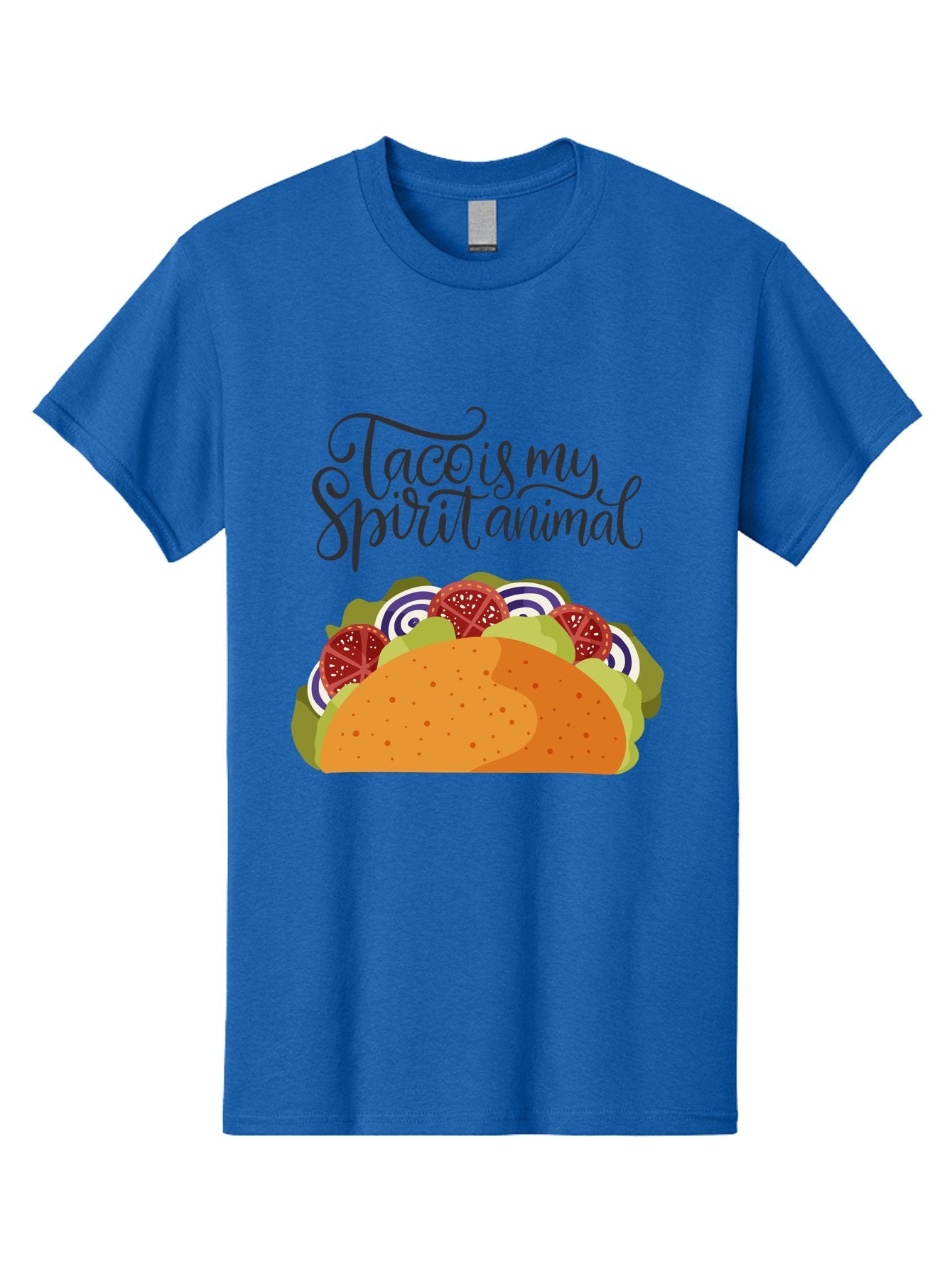 Taco-Is-My-Spirit-Animal-1 Men'S Graphic Tee, 100% Cotton, Comfortable Casual Summer Wear, Machine Washable, Taco Love, Mexican Cuisine, Foodie Humor, Taco Graphics, Spirit Animal Humor, Funny Quotes, Vibrant Graphics, Taco Culture, -  Aaa300 25