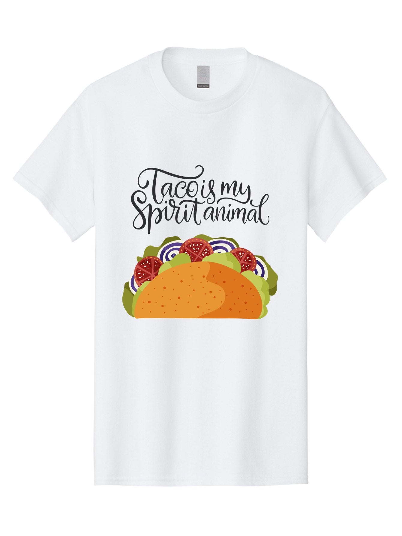 Taco-Is-My-Spirit-Animal-1 Men'S Graphic Tee, 100% Cotton, Comfortable Casual Summer Wear, Machine Washable, Taco Love, Mexican Cuisine, Foodie Humor, Taco Graphics, Spirit Animal Humor, Funny Quotes, Vibrant Graphics, Taco Culture, -  Aaa300 5