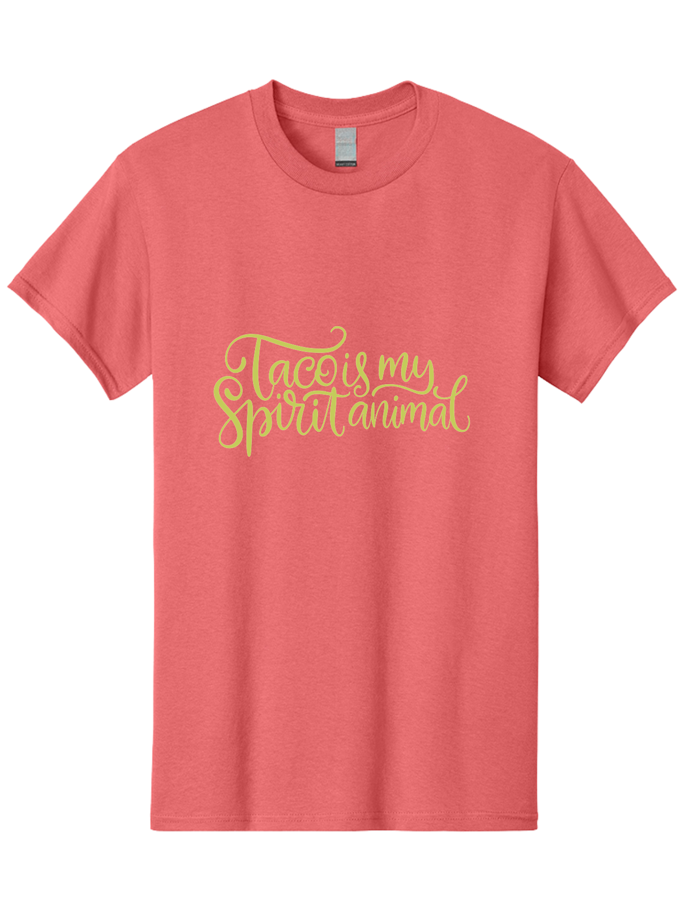 Taco-Is-My-Spirit-Animal-2 Men'S Graphic Tee, 100% Cotton, Comfortable Casual Summer Wear, Machine Washable, Taco Lover, Funny Quote, Foodie Gift, Quirky Humor, Spirit Animal Humor, Taco Tuesday, Food Quote, Cute Graphics, -  Aaa301