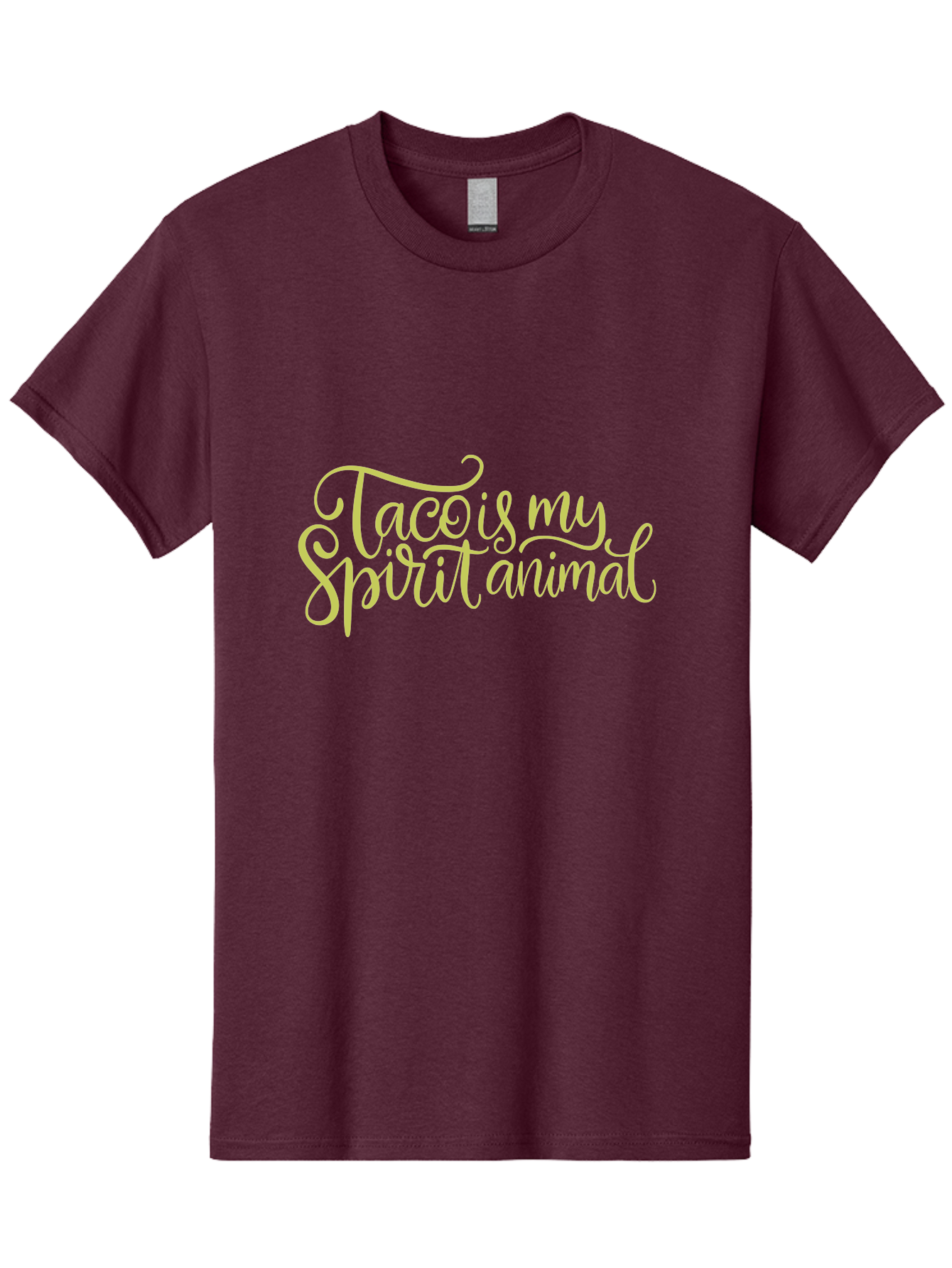 Taco-Is-My-Spirit-Animal-2 Men'S Graphic Tee, 100% Cotton, Comfortable Casual Summer Wear, Machine Washable, Taco Lover, Funny Quote, Foodie Gift, Quirky Humor, Spirit Animal Humor, Taco Tuesday, Food Quote, Cute Graphics, -  Aaa301 5
