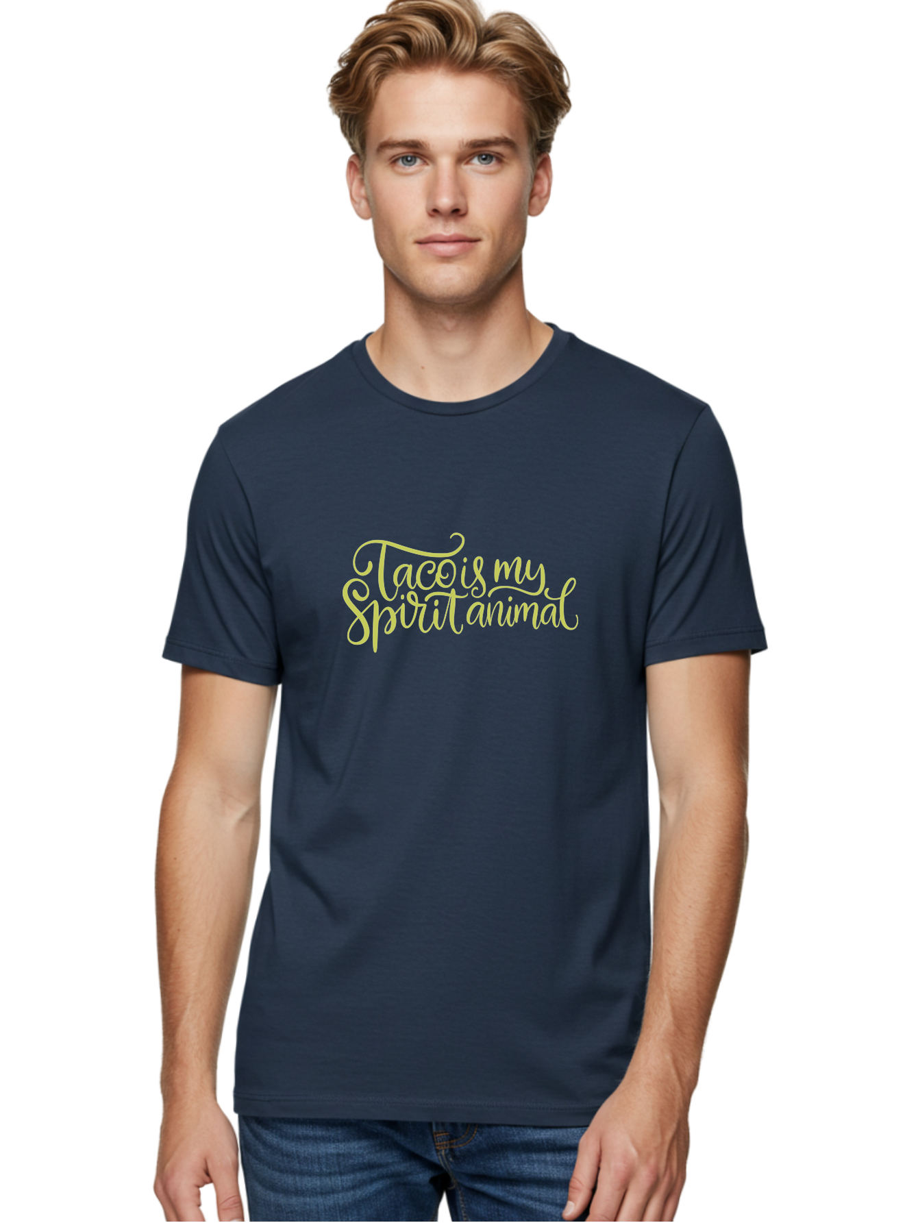 Taco-Is-My-Spirit-Animal-2 Men'S Graphic Tee, 100% Cotton, Comfortable Casual Summer Wear, Machine Washable, Taco Lover, Funny Quote, Foodie Gift, Quirky Humor, Spirit Animal Humor, Taco Tuesday, Food Quote, Cute Graphics, -  Aaa301 10
