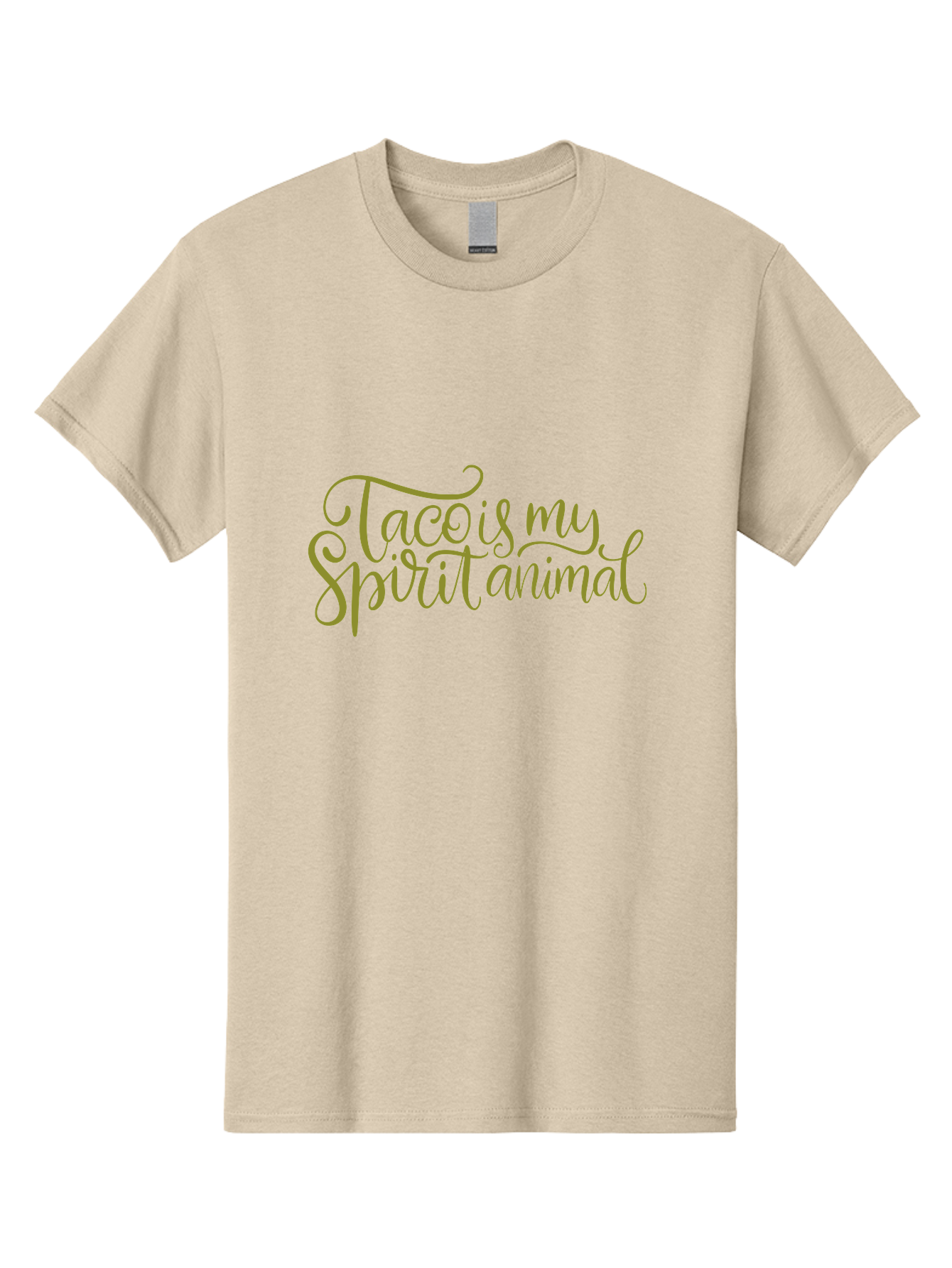 Tacos-My-Spirit-Animal Men'S Graphic Tee, 100% Cotton, Comfortable Casual Summer Wear, Machine Washable, Funny Quote, Quirky Humor, Taco Love, Motivational Saying, Spiritual Humor, Tacos My Spiritual Animal -  Aaa303