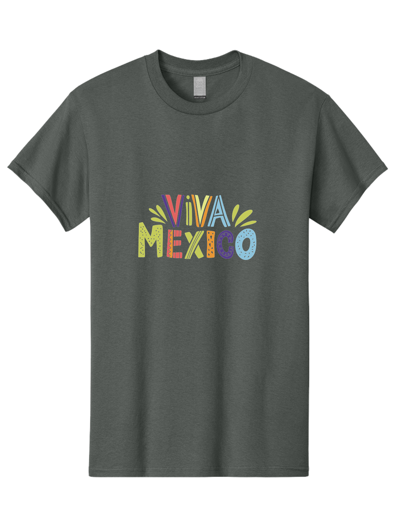 Viva-Mexico-2 Men'S Graphic Tee, 100% Cotton, Comfortable Casual Summer Wear, Machine Washable, Viva Mexico, Colorful Typography, Vibrant Colors, Festive Atmosphere, Celebratory Design, Latin American Culture, Fiesta Theme, -  Aaa307 11