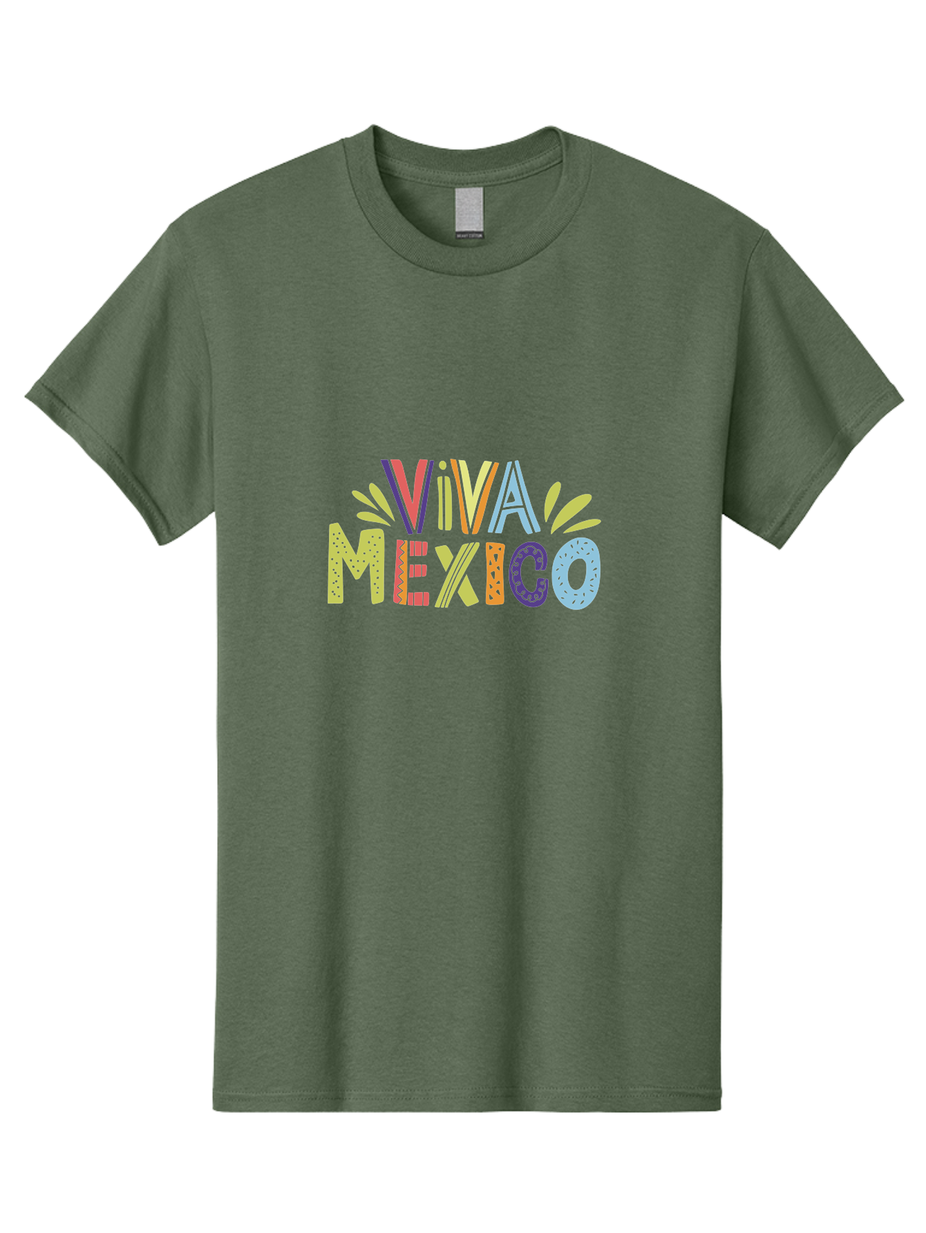 Viva-Mexico-2 Men'S Graphic Tee, 100% Cotton, Comfortable Casual Summer Wear, Machine Washable, Viva Mexico, Colorful Typography, Vibrant Colors, Festive Atmosphere, Celebratory Design, Latin American Culture, Fiesta Theme, -  Aaa307 21