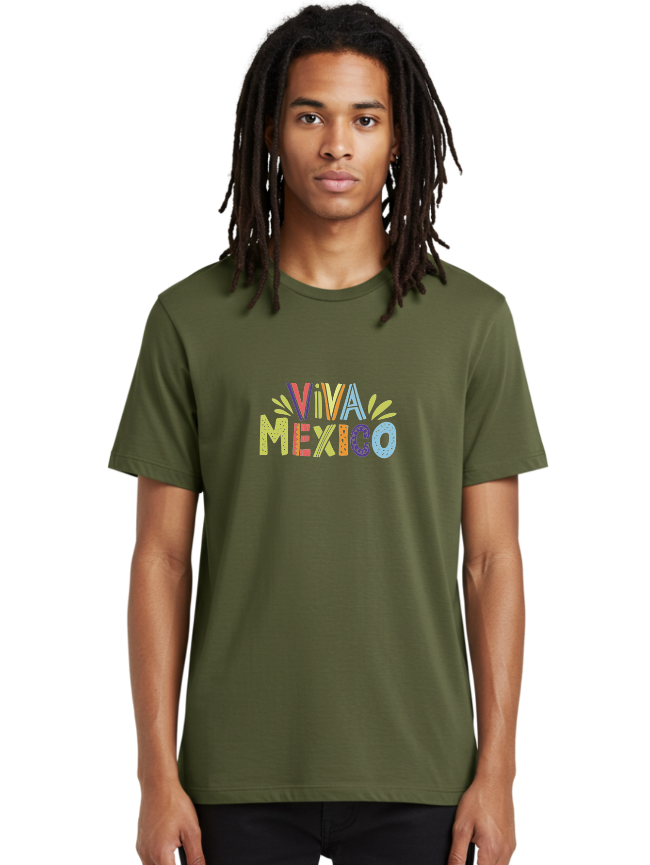 Viva-Mexico-2 Men'S Graphic Tee, 100% Cotton, Comfortable Casual Summer Wear, Machine Washable, Viva Mexico, Colorful Typography, Vibrant Colors, Festive Atmosphere, Celebratory Design, Latin American Culture, Fiesta Theme, -  Aaa307 22