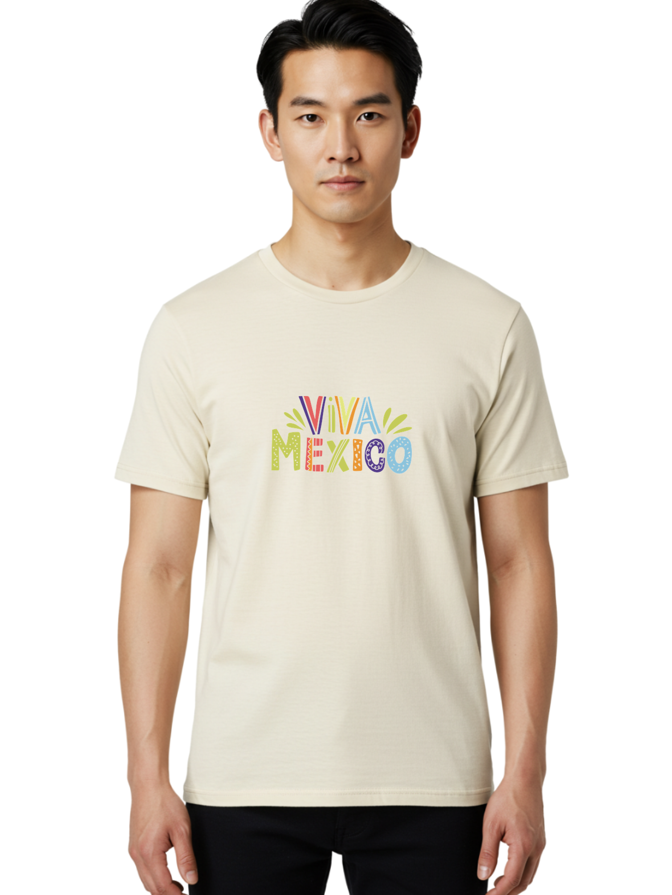Viva-Mexico-2 Men'S Graphic Tee, 100% Cotton, Comfortable Casual Summer Wear, Machine Washable, Viva Mexico, Colorful Typography, Vibrant Colors, Festive Atmosphere, Celebratory Design, Latin American Culture, Fiesta Theme, -  Aaa307 16