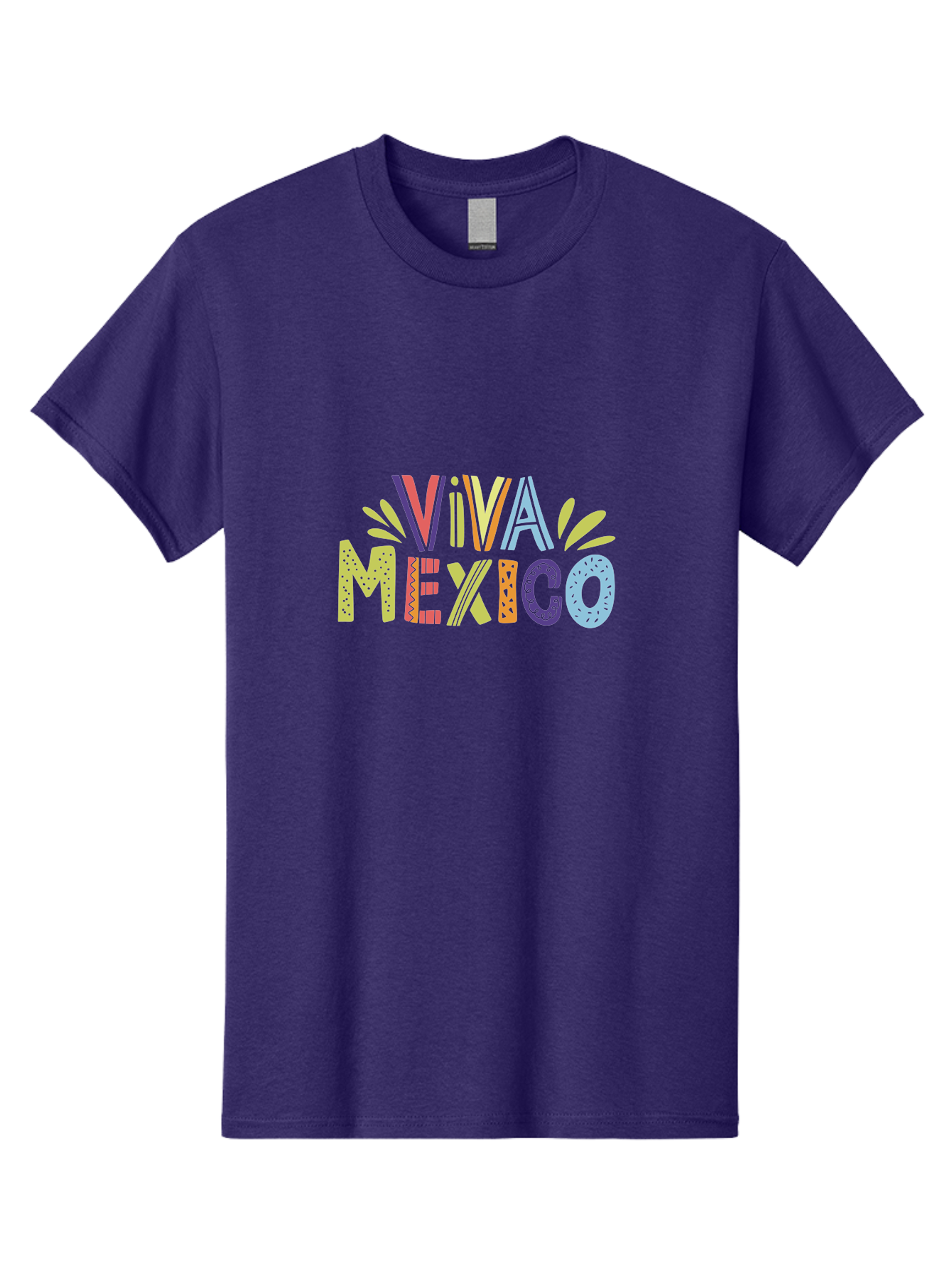 Viva-Mexico-2 Men'S Graphic Tee, 100% Cotton, Comfortable Casual Summer Wear, Machine Washable, Viva Mexico, Colorful Typography, Vibrant Colors, Festive Atmosphere, Celebratory Design, Latin American Culture, Fiesta Theme, -  Aaa307 5