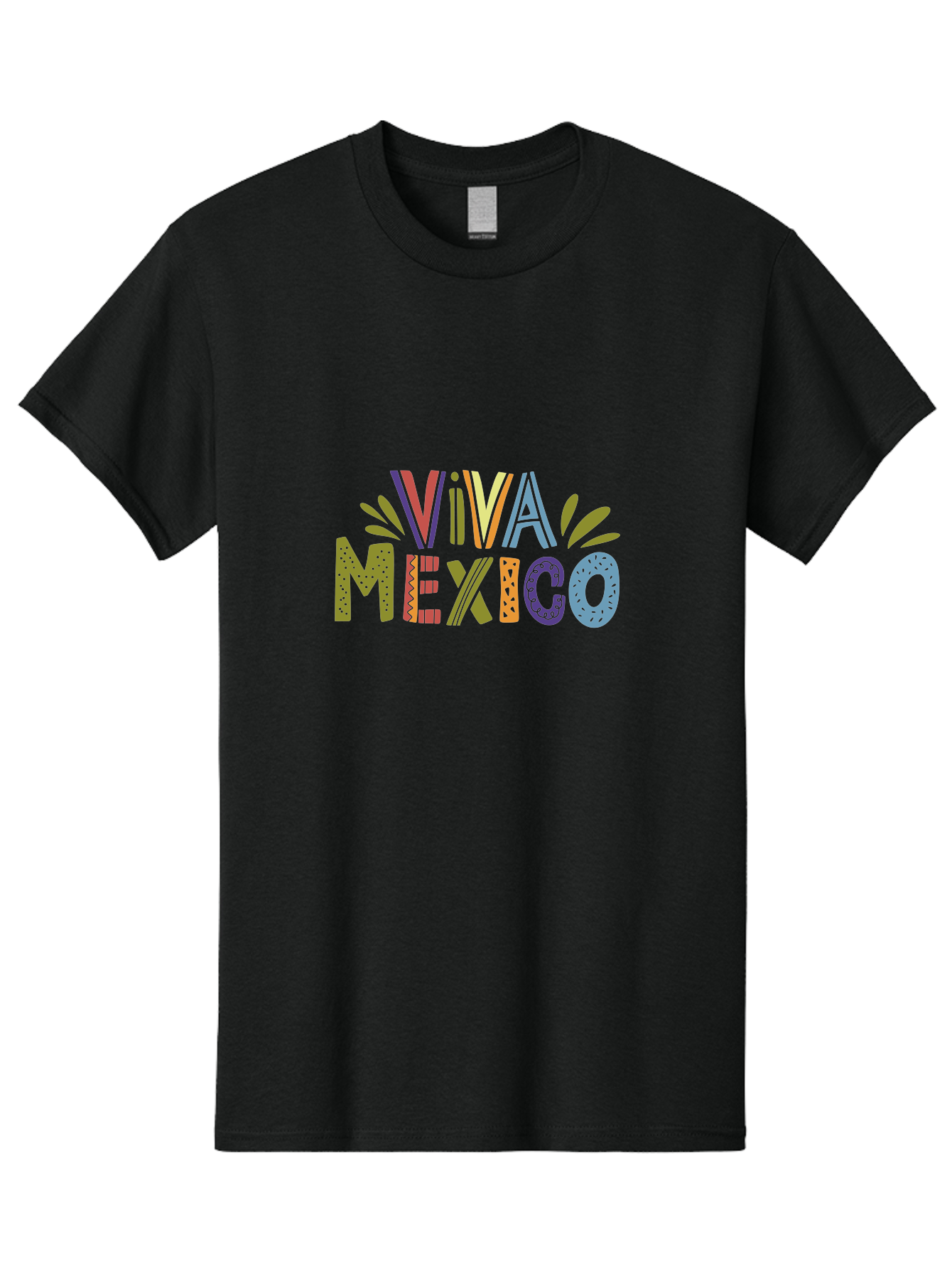 Viva-Mexico-3 Men'S Graphic Tee, 100% Cotton, Comfortable Casual Summer Wear, Machine Washable, Viva Mexico, Colorful Typography, Festive Design, Cultural Celebration, Latin American Heritage, Vibrant Colors, Dynamic Composition, -  Aaa308 25