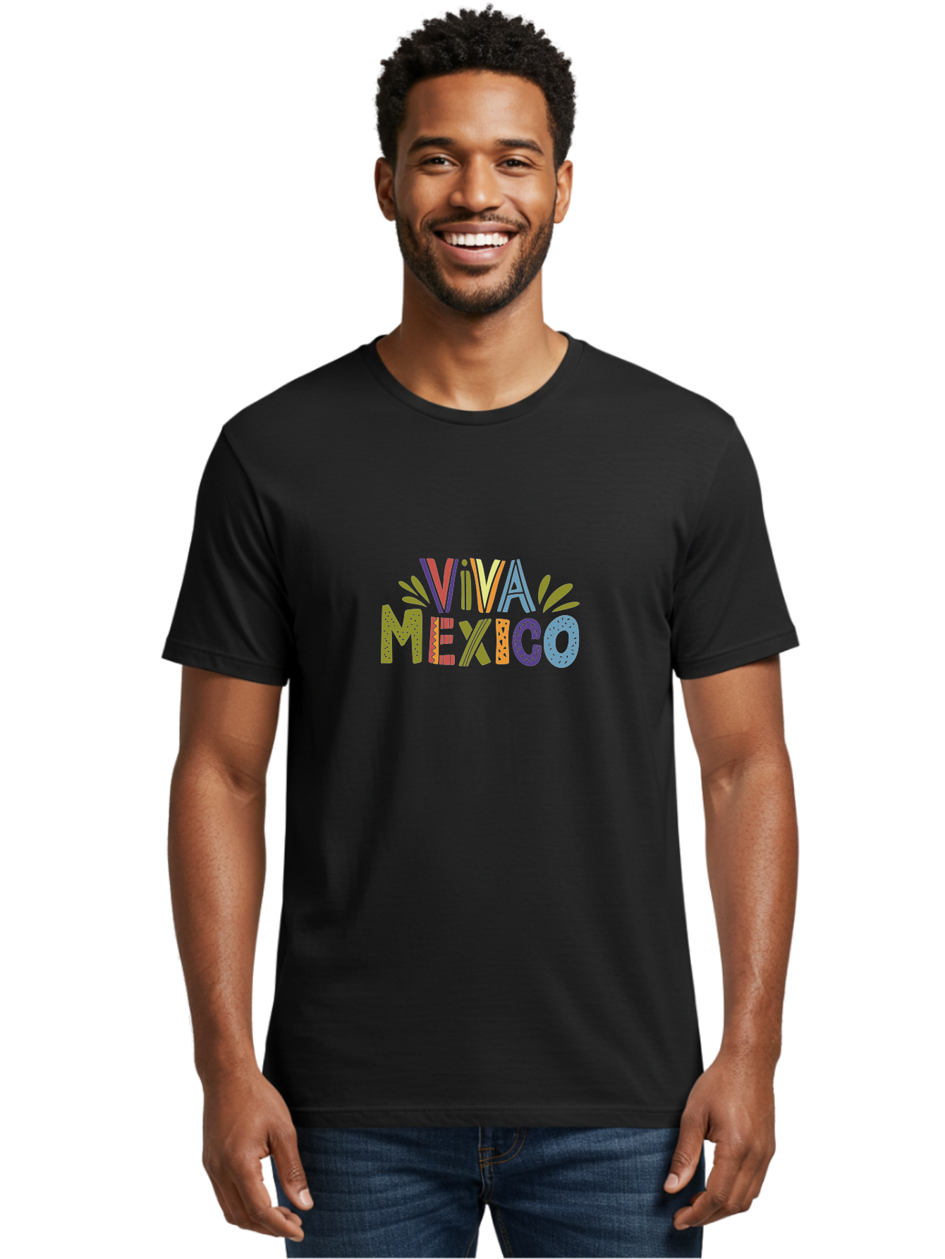 Viva-Mexico-3 Men'S Graphic Tee, 100% Cotton, Comfortable Casual Summer Wear, Machine Washable, Viva Mexico, Colorful Typography, Festive Design, Cultural Celebration, Latin American Heritage, Vibrant Colors, Dynamic Composition, -  Aaa308 26