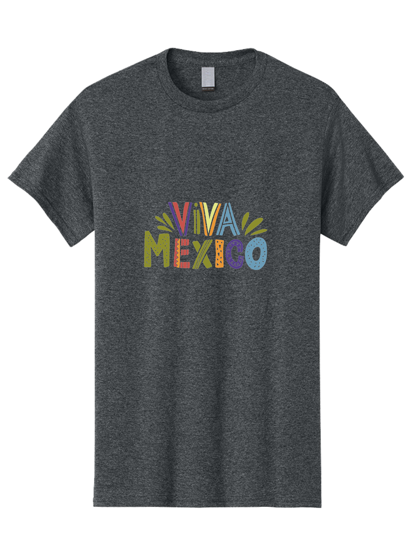 Viva-Mexico-3 Men'S Graphic Tee, 100% Cotton, Comfortable Casual Summer Wear, Machine Washable, Viva Mexico, Colorful Typography, Festive Design, Cultural Celebration, Latin American Heritage, Vibrant Colors, Dynamic Composition, -  Aaa308 5