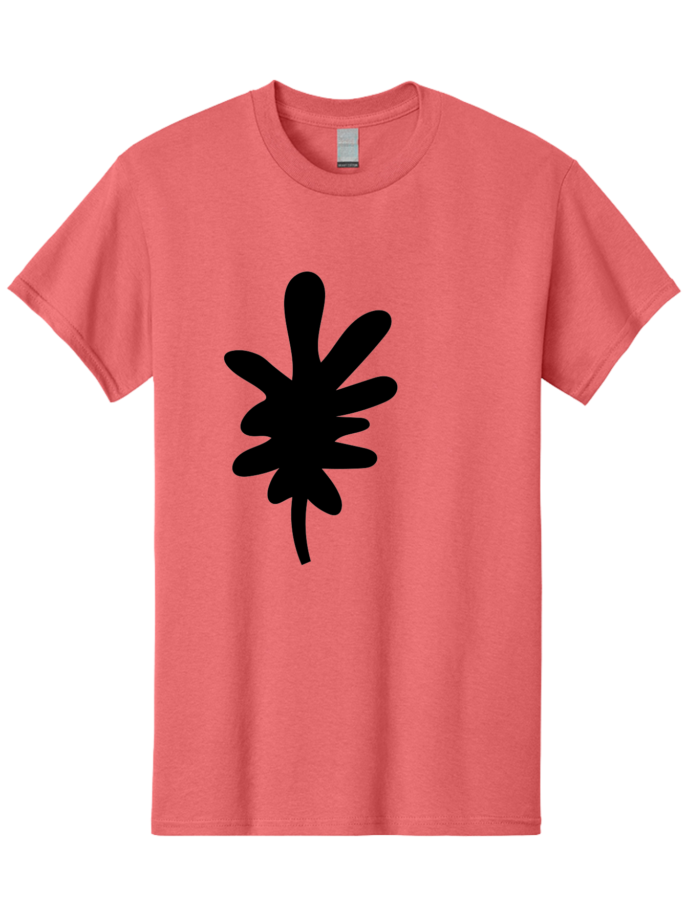 Men'S Graphic Tee, 100% Cotton, Comfortable Casual Summer Wear, Machine Washable, Black Asterisk Symbol, Abstract Shape, Modern Design, Asterisk Icon, Minimalist Graphics, Simple Shapes -  Aaa350 25