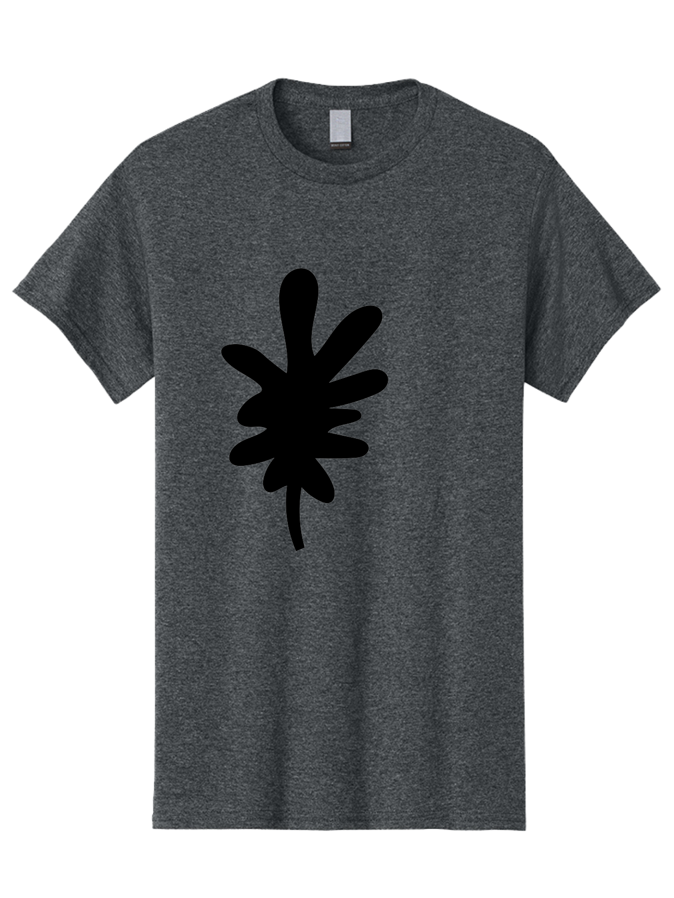 Men'S Graphic Tee, 100% Cotton, Comfortable Casual Summer Wear, Machine Washable, Black Asterisk Symbol, Abstract Shape, Modern Design, Asterisk Icon, Minimalist Graphics, Simple Shapes -  Aaa350 23