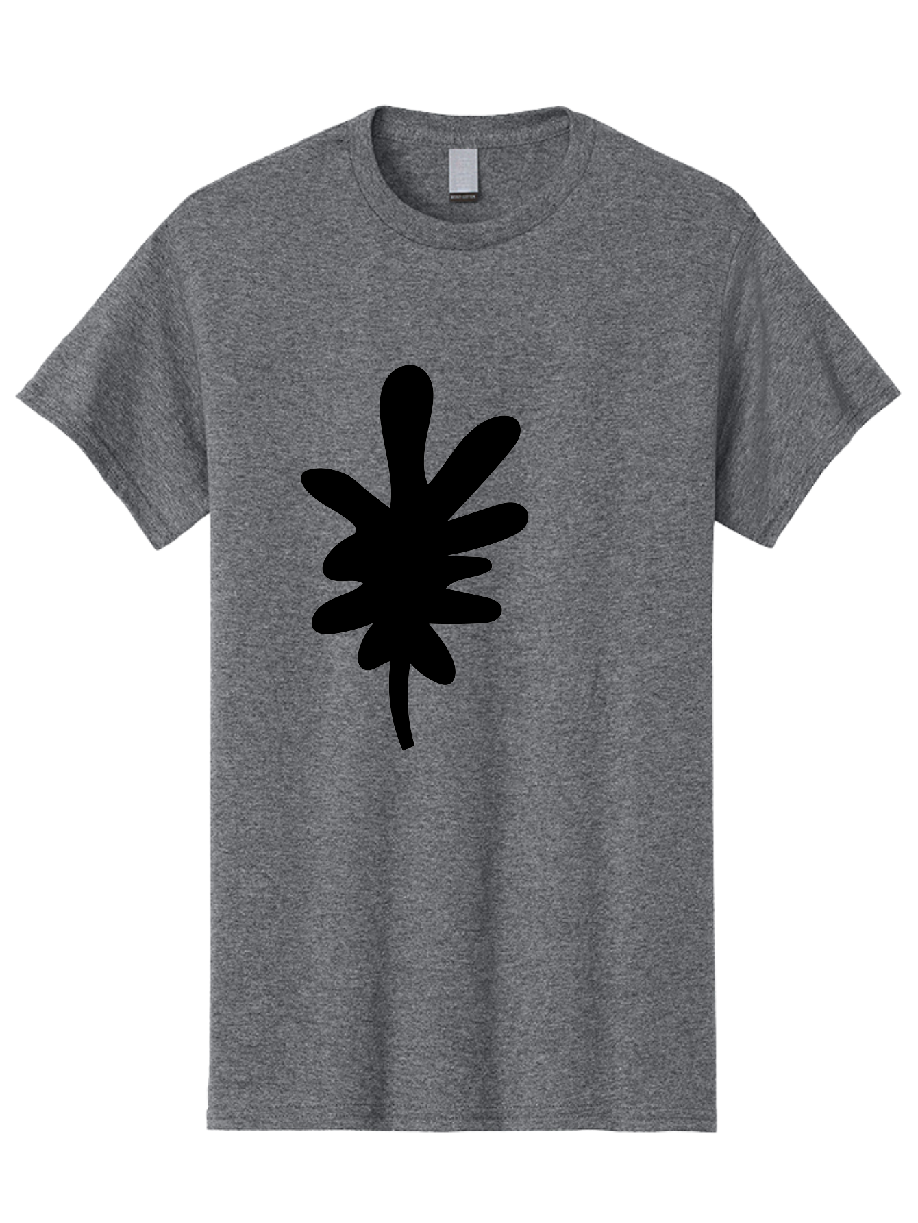 Men'S Graphic Tee, 100% Cotton, Comfortable Casual Summer Wear, Machine Washable, Black Asterisk Symbol, Abstract Shape, Modern Design, Asterisk Icon, Minimalist Graphics, Simple Shapes -  Aaa350 11