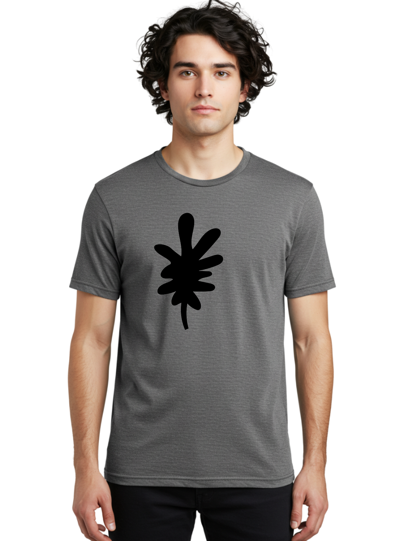 Men'S Graphic Tee, 100% Cotton, Comfortable Casual Summer Wear, Machine Washable, Black Asterisk Symbol, Abstract Shape, Modern Design, Asterisk Icon, Minimalist Graphics, Simple Shapes -  Aaa350 12