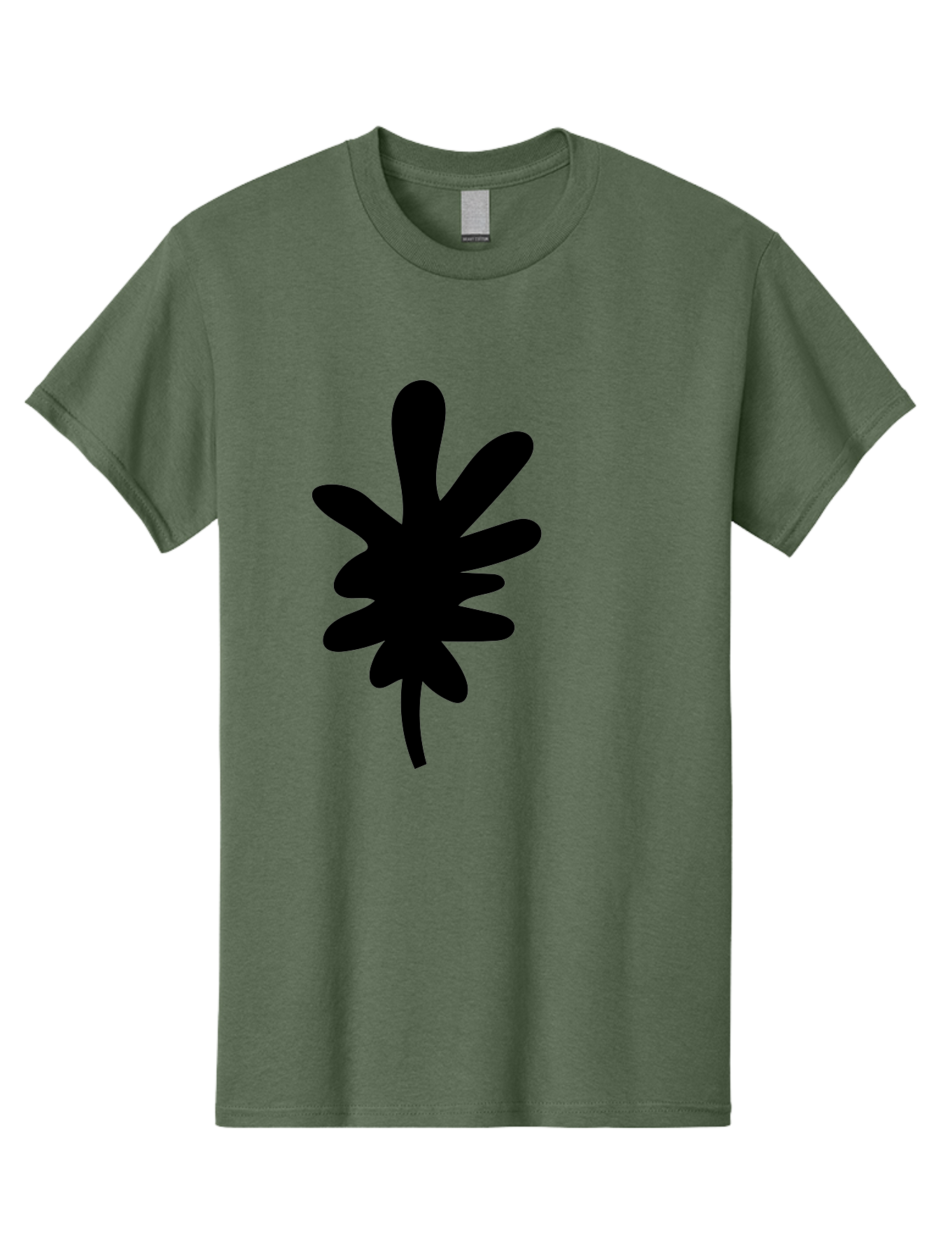 Men'S Graphic Tee, 100% Cotton, Comfortable Casual Summer Wear, Machine Washable, Black Asterisk Symbol, Abstract Shape, Modern Design, Asterisk Icon, Minimalist Graphics, Simple Shapes -  Aaa350 17