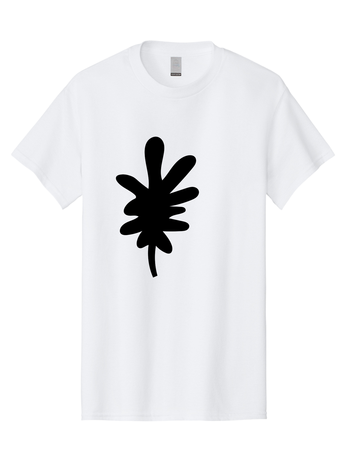 Men'S Graphic Tee, 100% Cotton, Comfortable Casual Summer Wear, Machine Washable, Black Asterisk Symbol, Abstract Shape, Modern Design, Asterisk Icon, Minimalist Graphics, Simple Shapes -  Aaa350 21