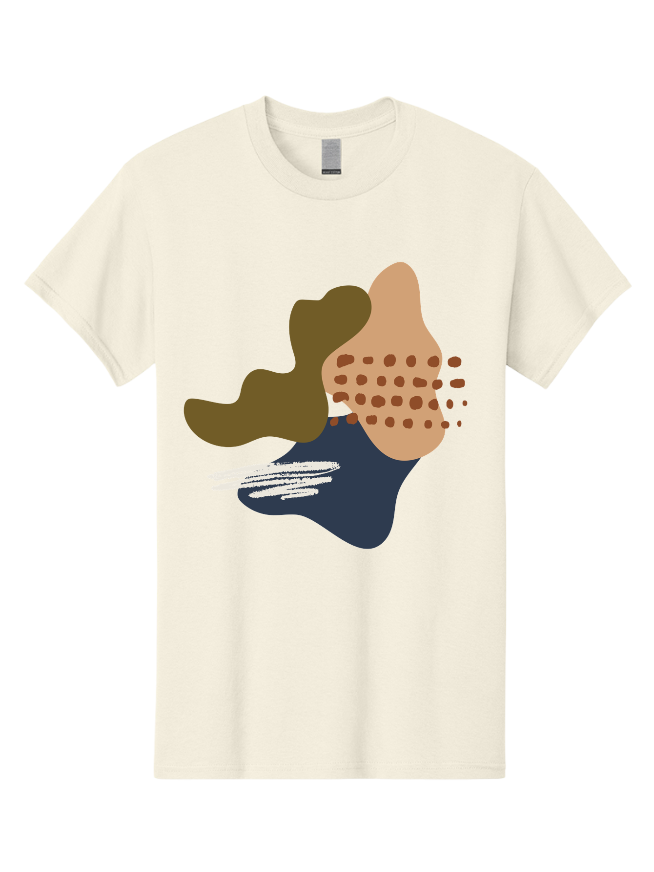 Abstract-Shapes-1 Men'S Graphic Tee, 100% Cotton, Comfortable Casual Summer Wear, Machine Washable, Abstract Art, Modern Design, Irregular Shapes, Earthy Tones, Bold Colors, Dynamic Composition, Creative Expression, Contemporary Style -  Aaa353 19