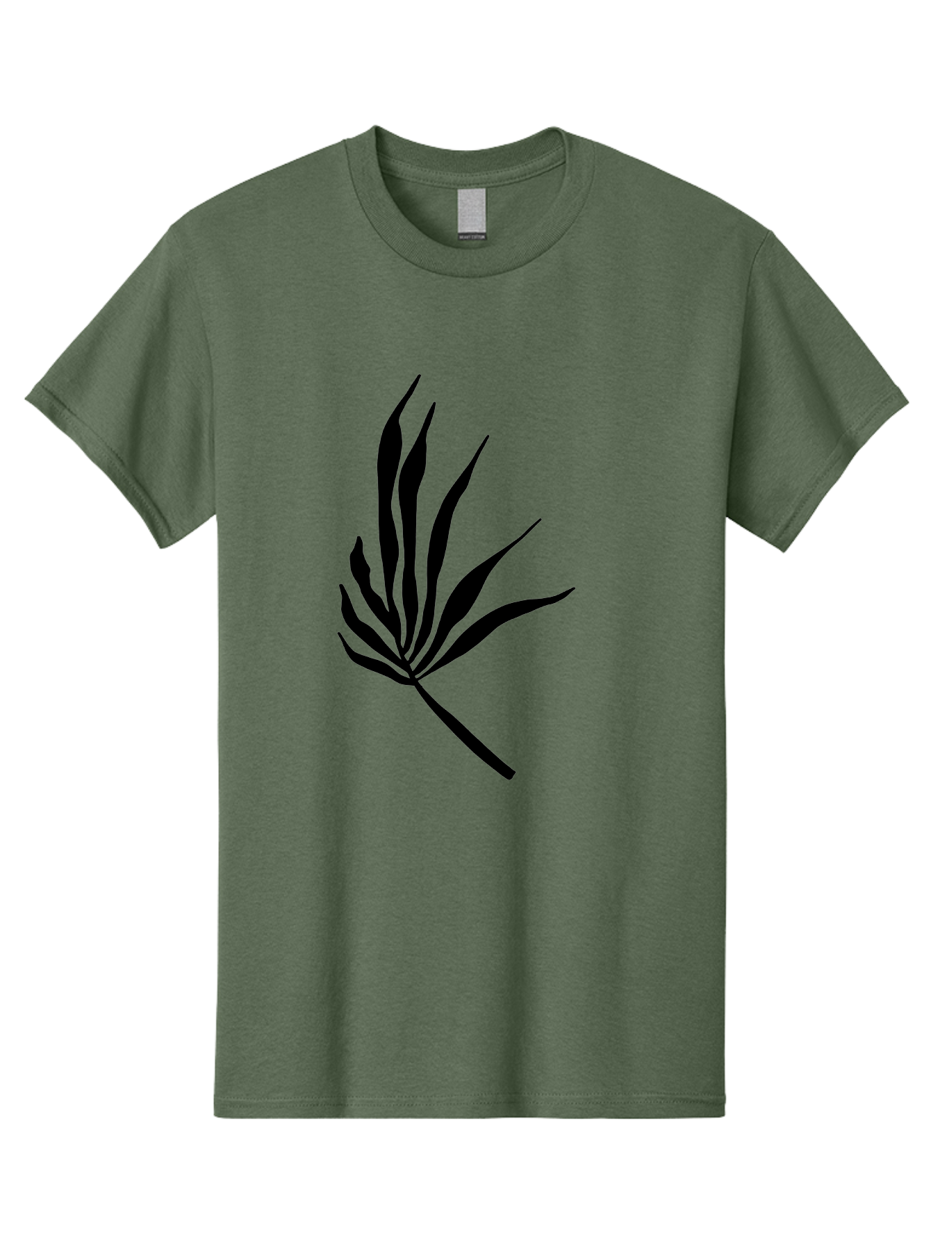 Bamboo Men'S Graphic Tee, 100% Cotton, Comfortable Casual Summer Wear, Machine Washable, Bamboo, Black Silhouette, Minimalist Design, Simple Shapes, Modern Art, Graphic Illustration, Leafy Stems, Contemporary Style, Abstract Form -  Aaa360 15