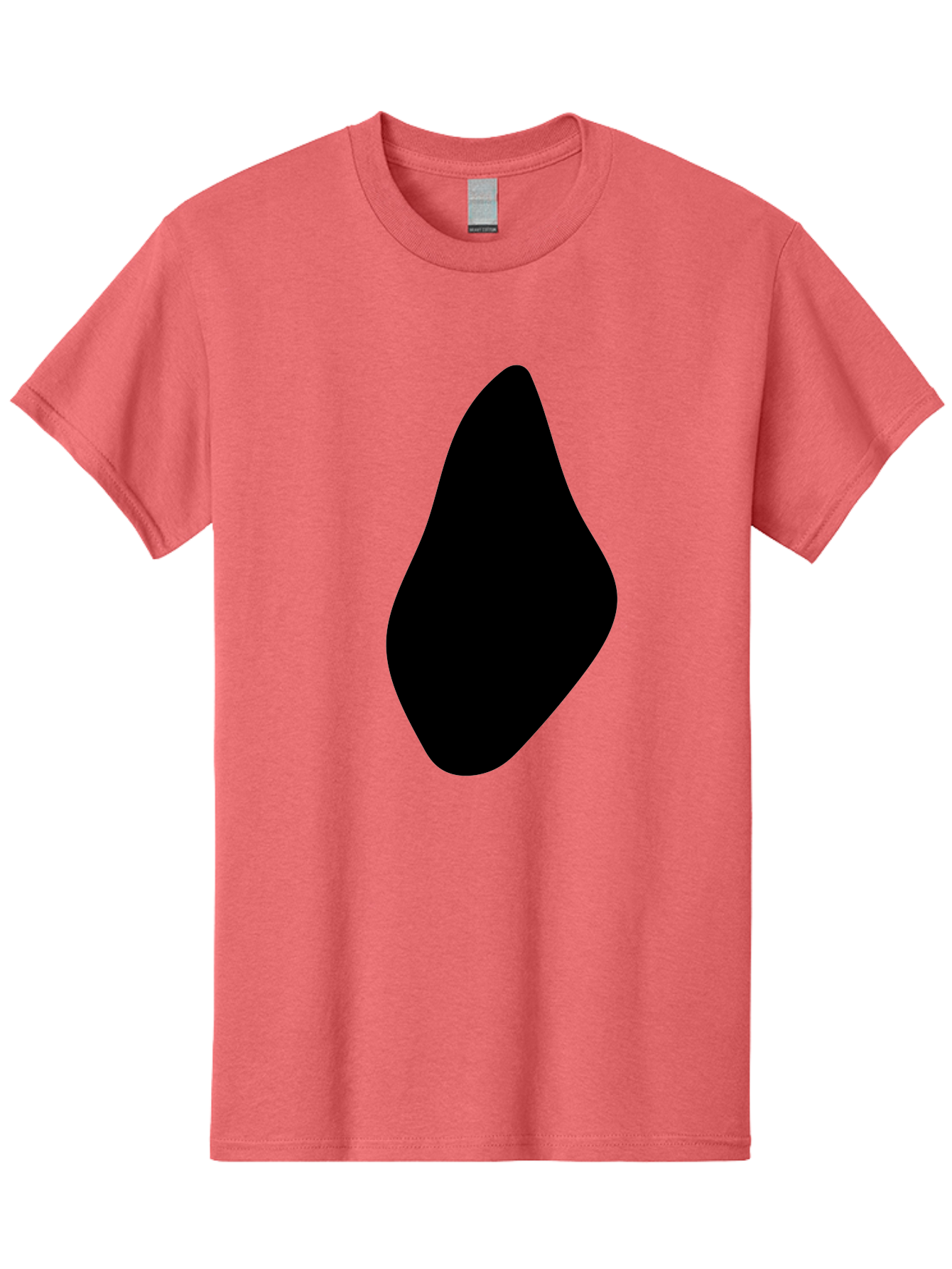 Black-Abstract-Shape Men'S Graphic Tee, 100% Cotton, Comfortable Casual Summer Wear, Machine Washable, Black Silhouette, Smooth Shape, Abstract Design, Minimalist Art, Simple Form, Elegant Silhouette, Modern Graphic -  Aaa361 17