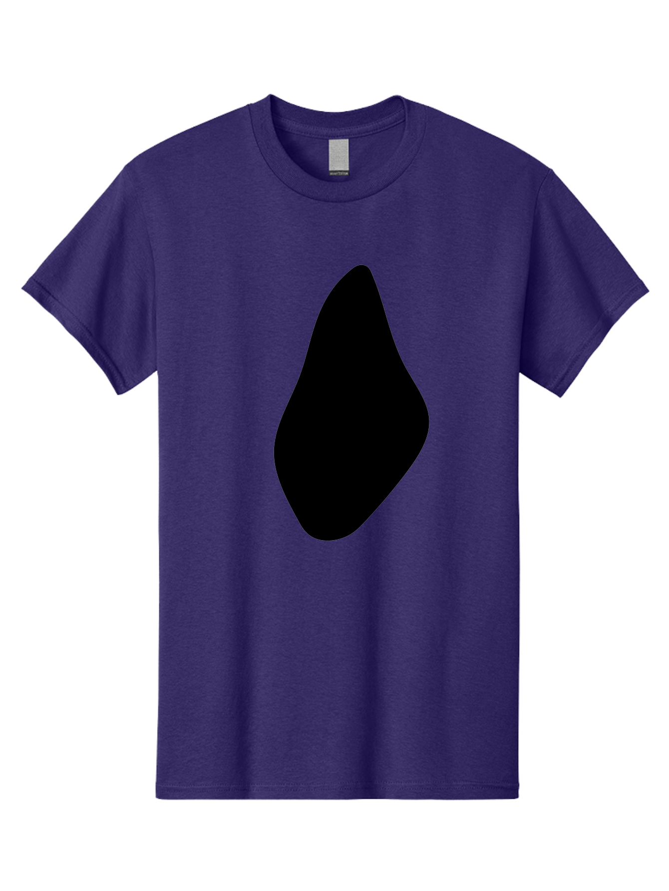 Black-Abstract-Shape Men'S Graphic Tee, 100% Cotton, Comfortable Casual Summer Wear, Machine Washable, Black Silhouette, Smooth Shape, Abstract Design, Minimalist Art, Simple Form, Elegant Silhouette, Modern Graphic -  Aaa361 29